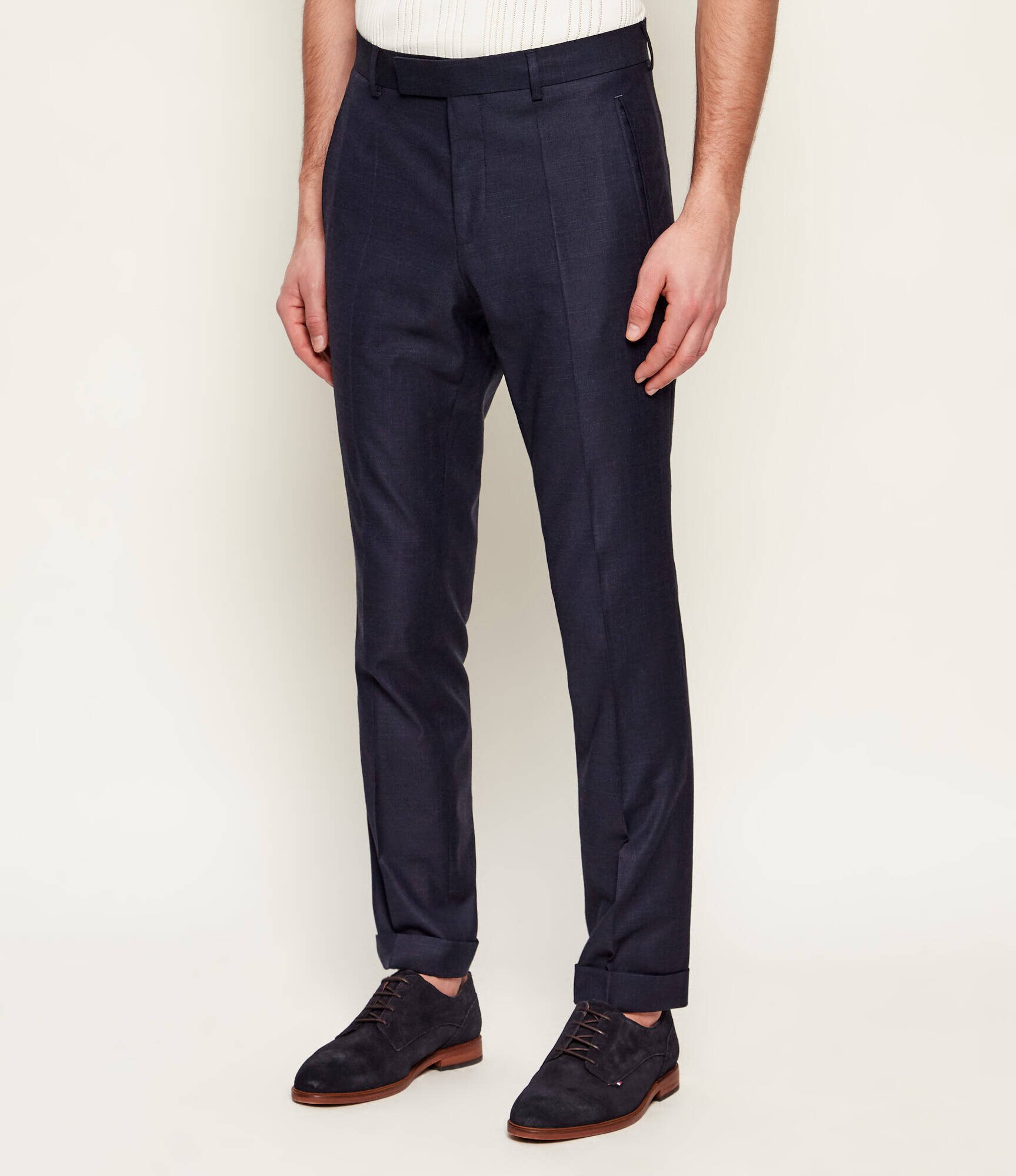 BOSS BLACK Pantaloni C-Genius-HW-262 | Slim Fit cu adaos de lână