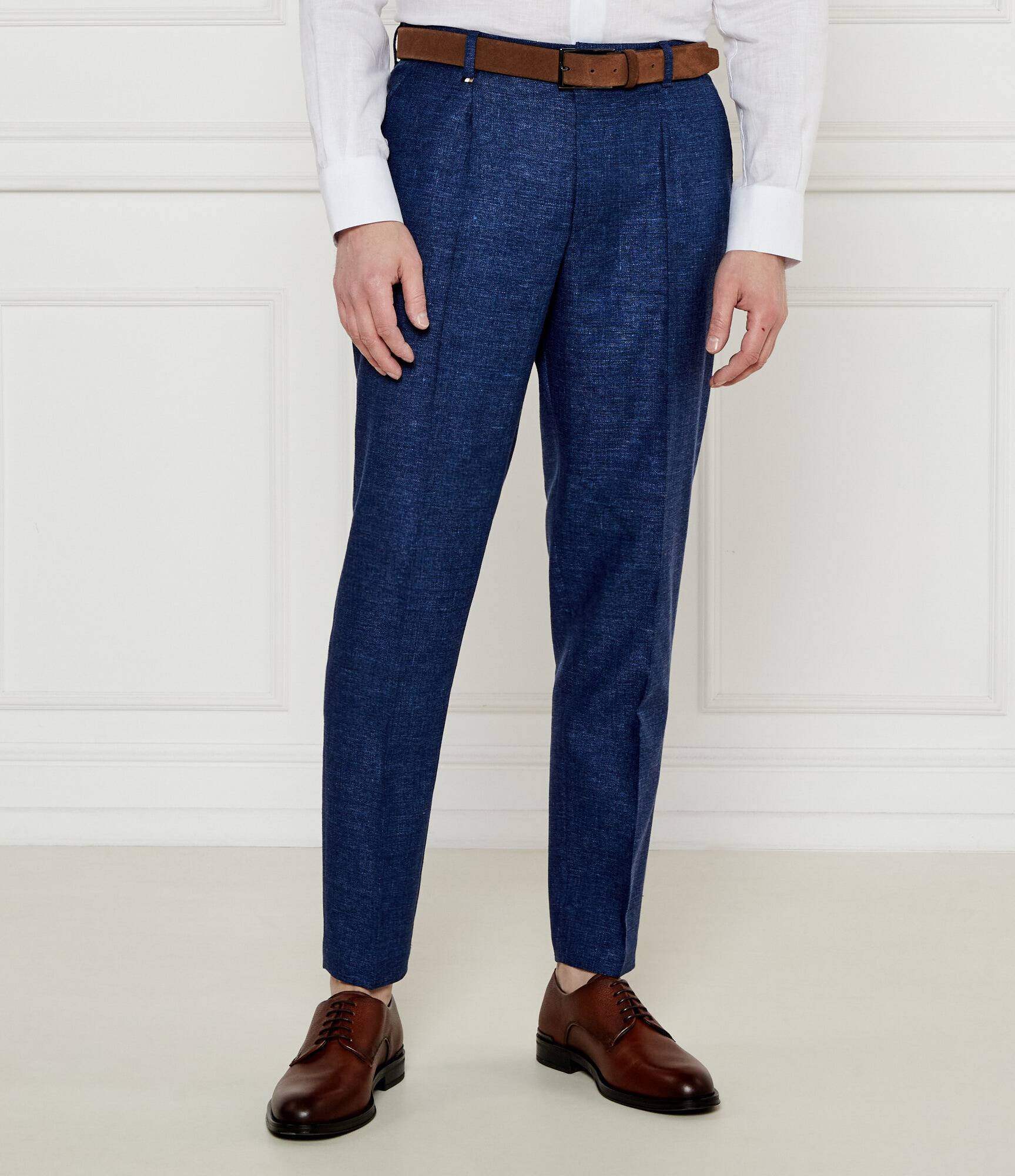 BOSS BLACK Pantaloni C-Perin-PL-251 | Relaxed fit | cu adaos de in