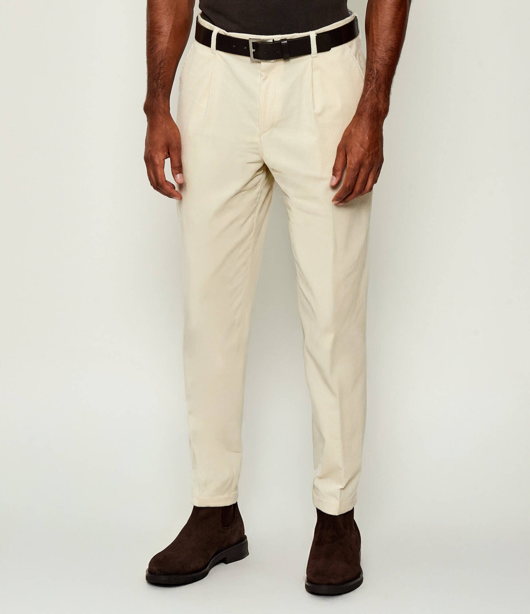 BOSS BLACK Pantaloni C-Perin-PL-253 | regular fit | catifea reiată