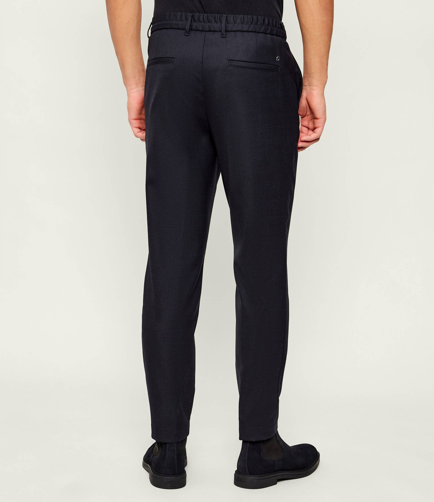 BOSS BLACK Pantaloni chino C-Perin-RDS-WG-261 | Tapered fit cu adaos de lână
