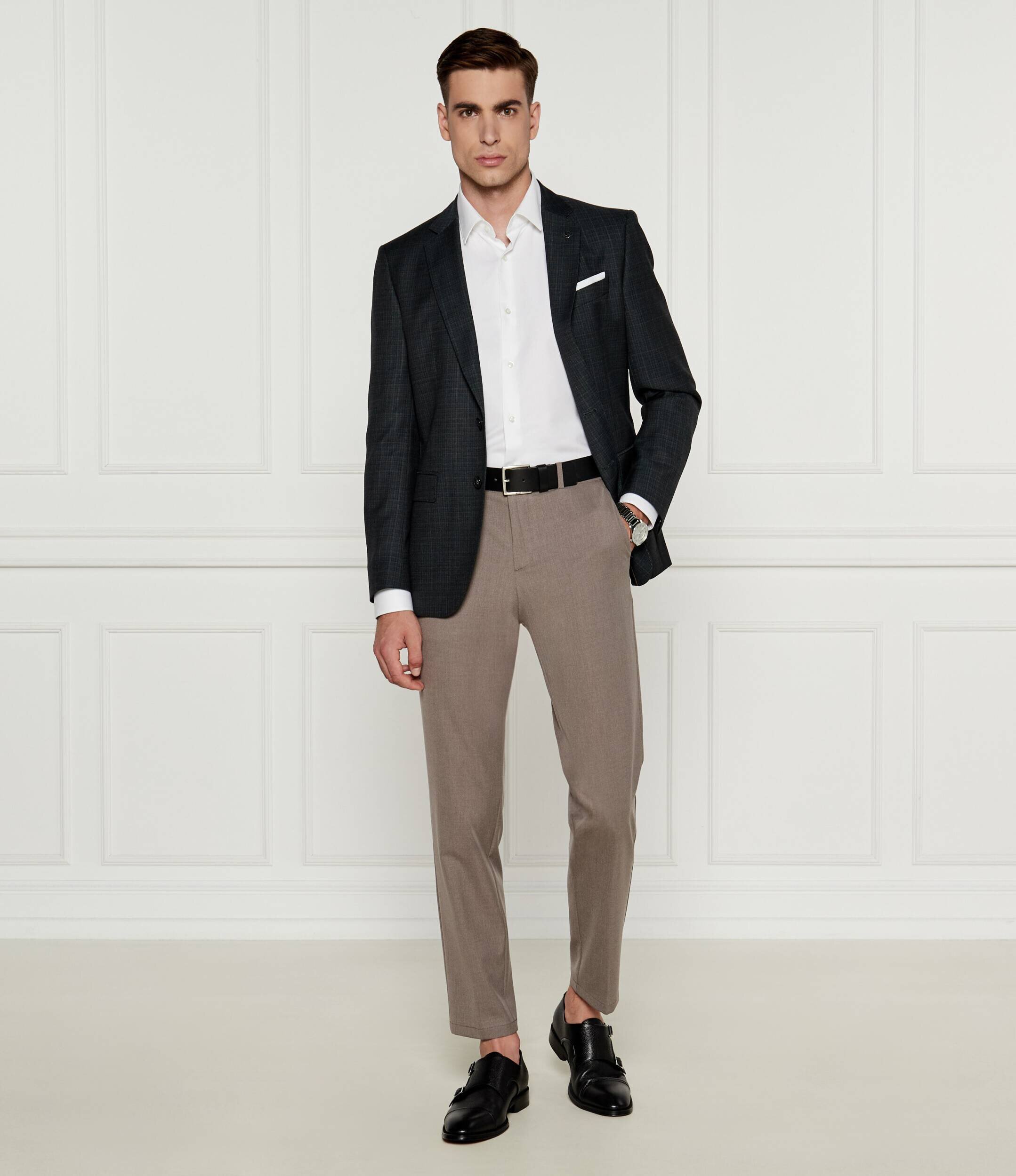 BOSS BLACK Pantaloni chino P-Genius-EL | Slim Fit