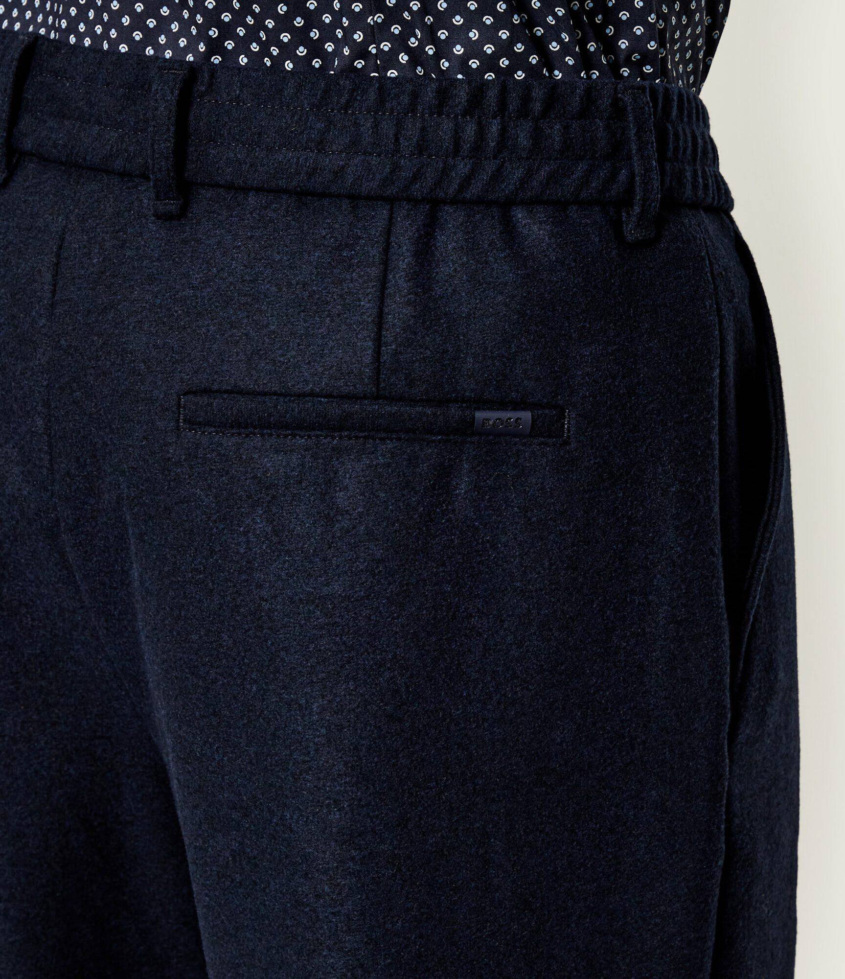 BOSS BLACK Pantaloni P-Perin-J-RDS-WG-254 | Tapered fit cu adaos de lână