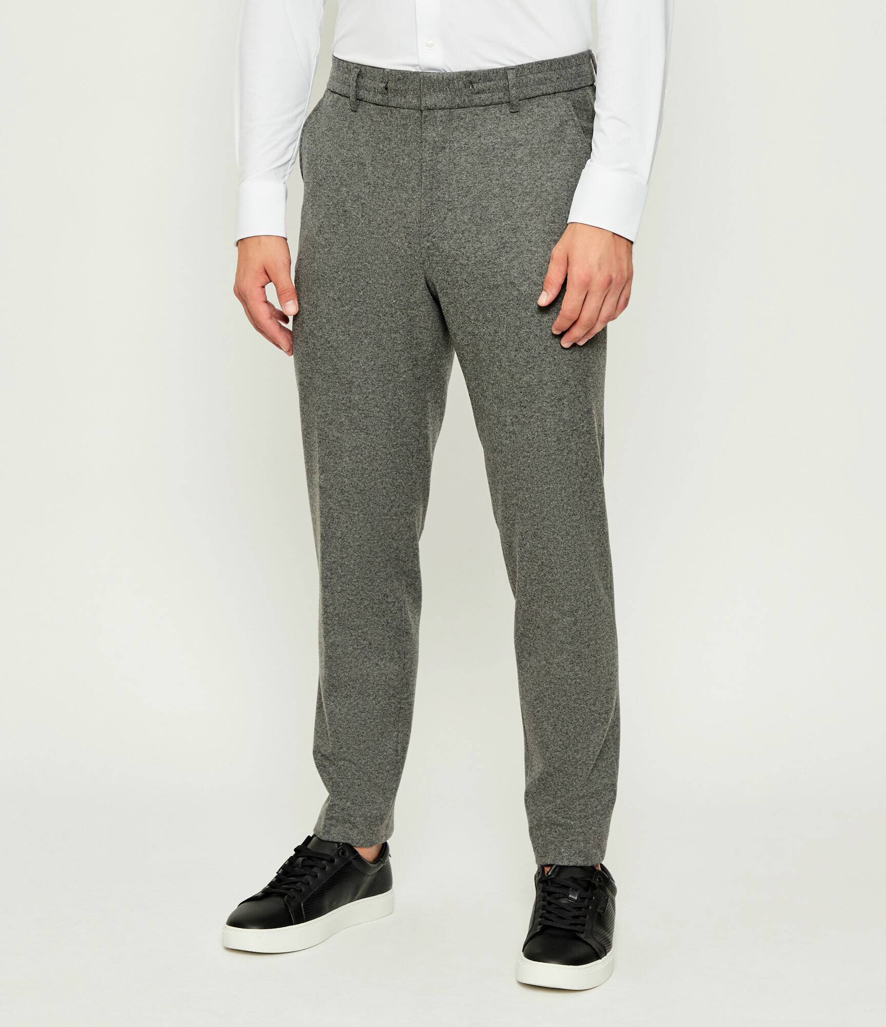BOSS BLACK Pantaloni P-Perin-J-RDS-WG-254 | Tapered fit cu adaos de lână