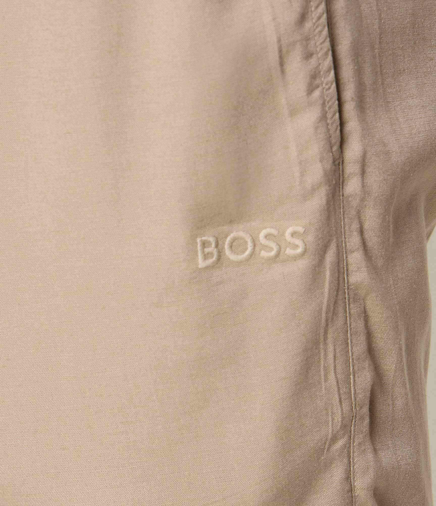 BOSS BLACK Pantaloni scurți de pijama Fresh | Regular Fit | cu adaos de in