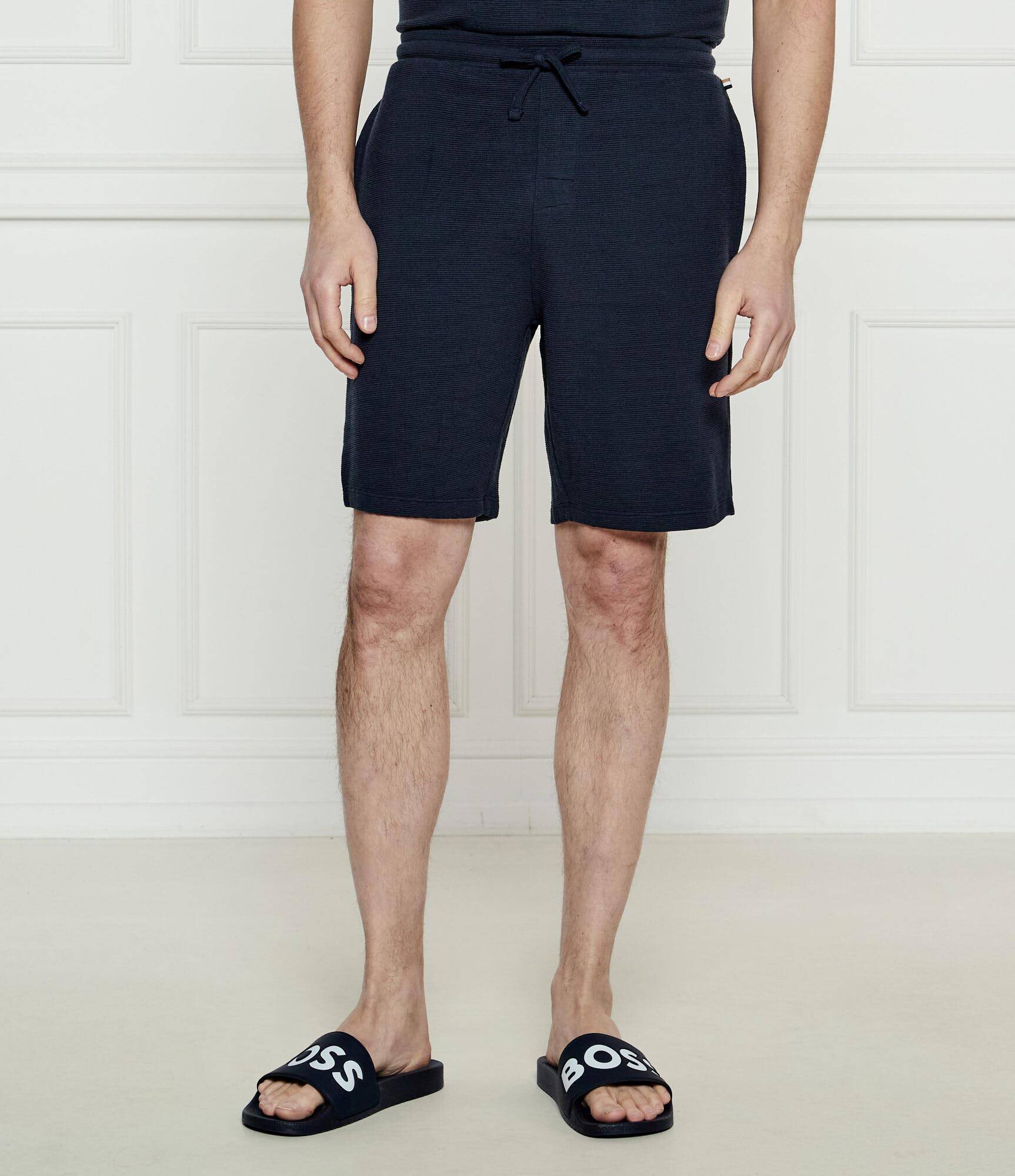 BOSS BLACK Pantaloni scurți Rib | Regular Fit