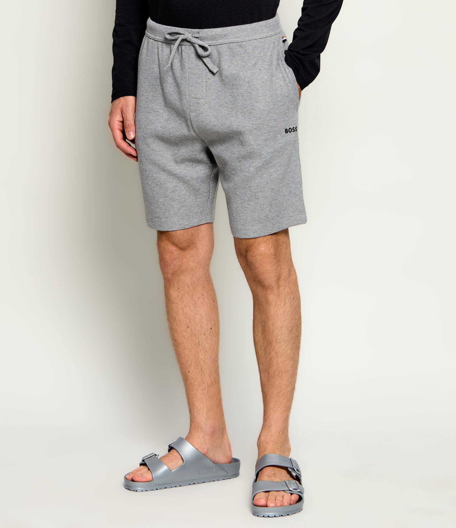 BOSS BLACK Pantaloni scurți Waffle | Regular Fit