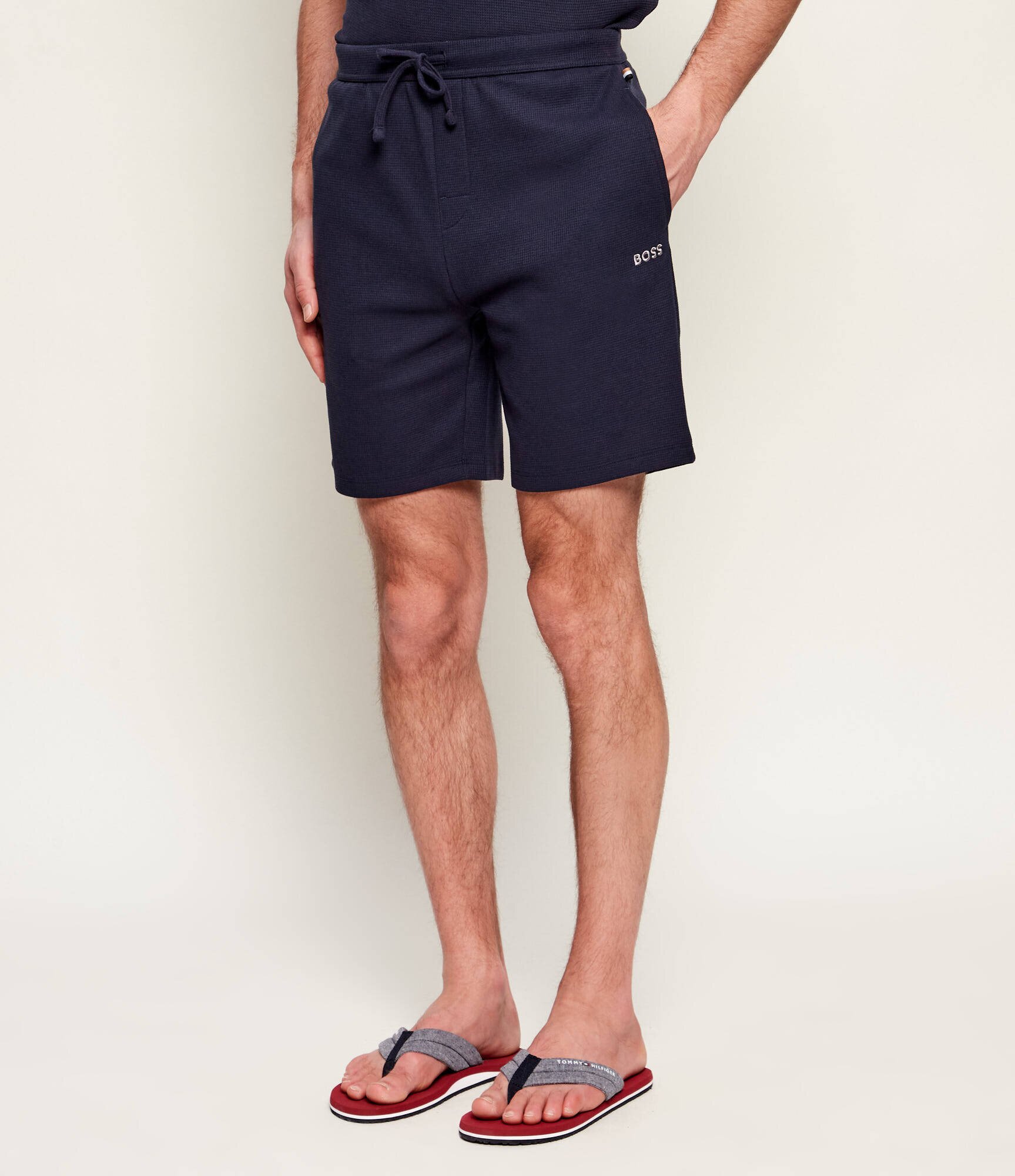 BOSS BLACK Pantaloni scurți Waffle | regular fit
