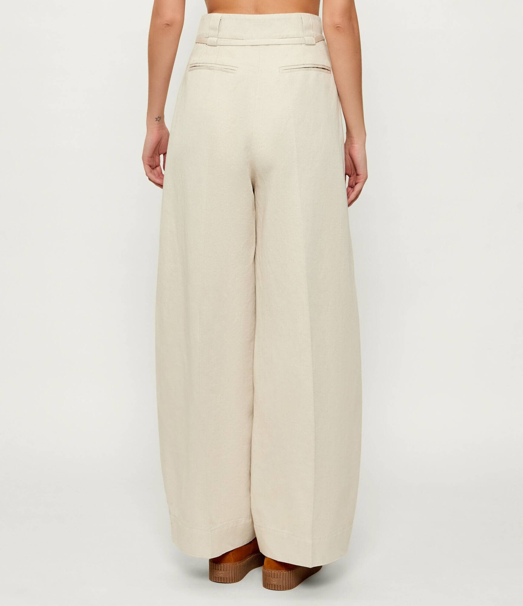 BOSS BLACK Pantaloni Tamoura-W | Relaxed fit | cu adaos de in