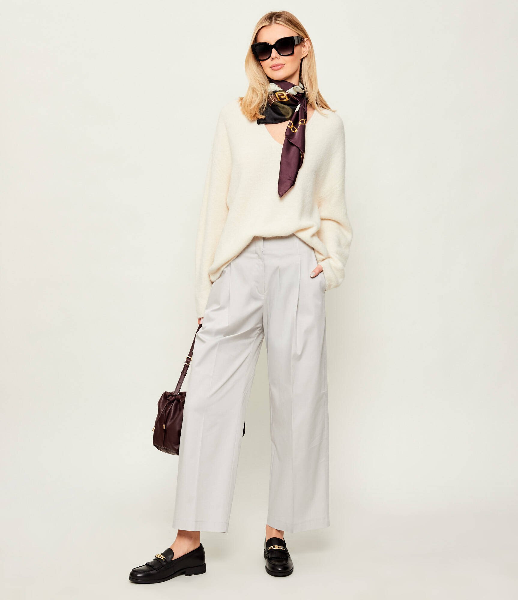 BOSS BLACK Pantaloni Tulotta | Relaxed fit | high waist