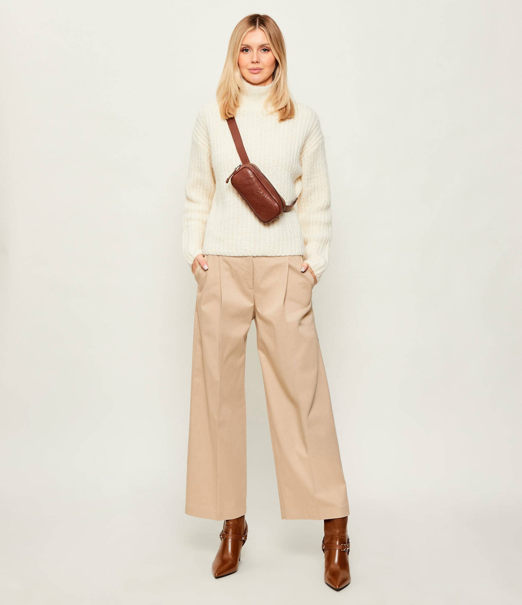 BOSS BLACK Pantaloni Tulotta | Relaxed fit | high waist