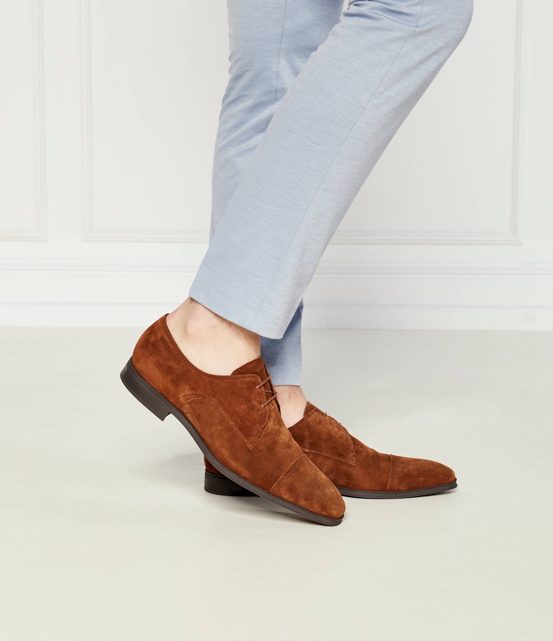 BOSS BLACK Pantofi derby Theon | piele întoarsă