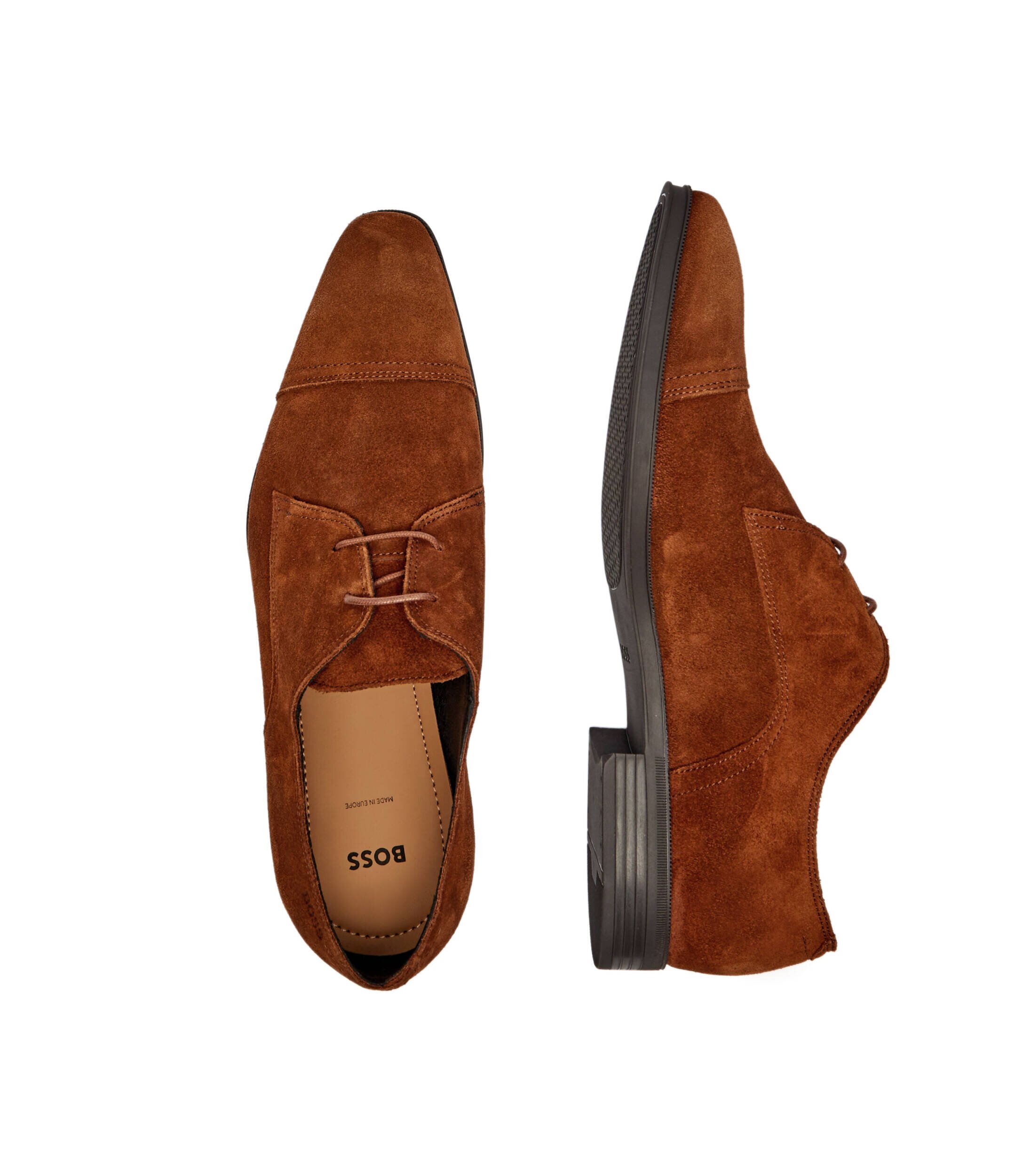 BOSS BLACK Pantofi derby Theon | piele întoarsă