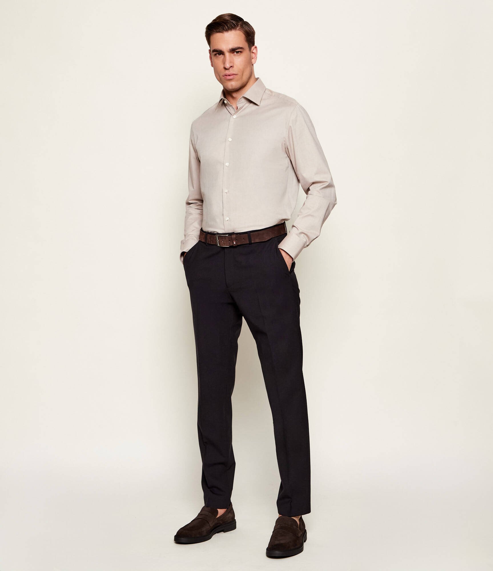 BOSS BLACK Pantofi loafer Calev | piele întoarsă