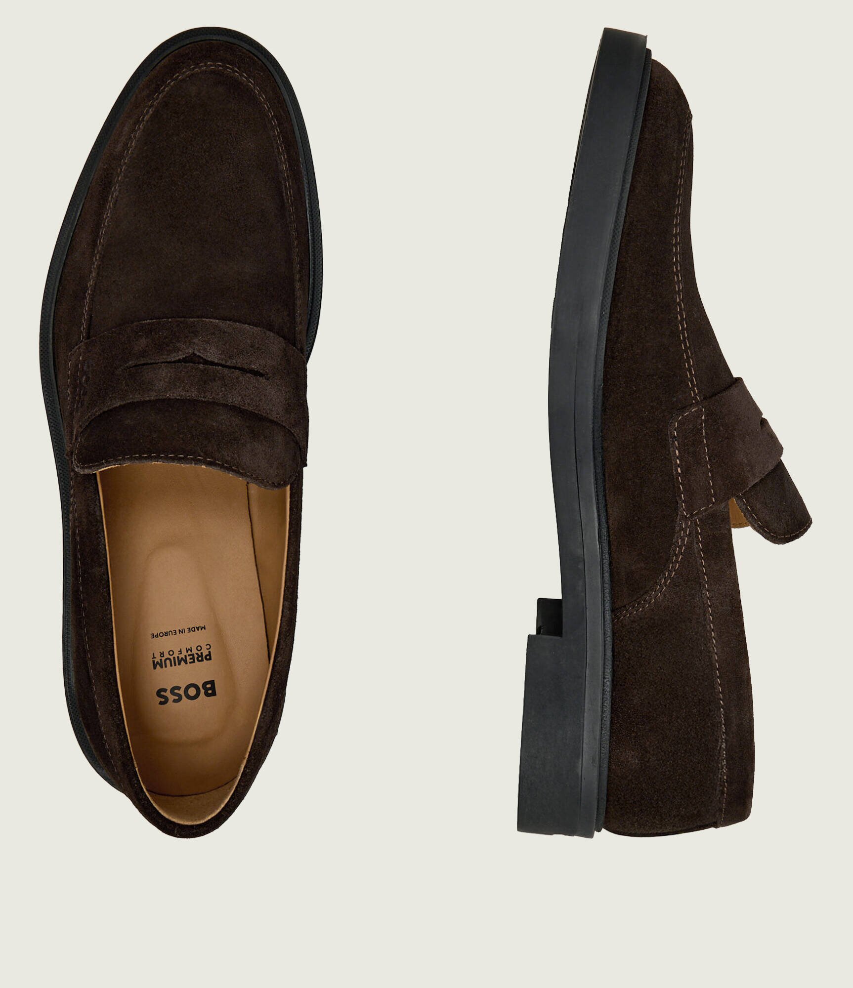 BOSS BLACK Pantofi loafer Calev | piele întoarsă