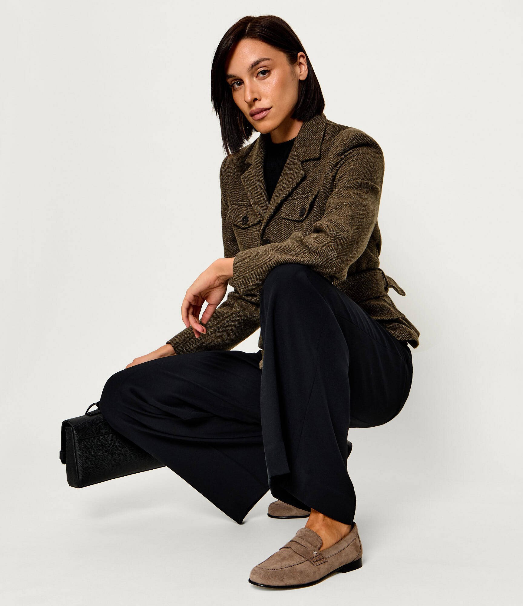 BOSS BLACK Pantofi loafer Jadey_Mocc_SDBB | piele întoarsă