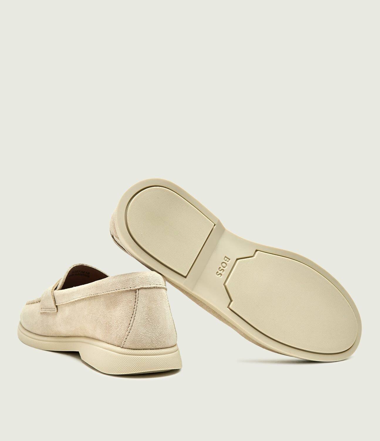 BOSS BLACK Pantofi loafer Sienne_LoafW_sdhw | piele întoarsă