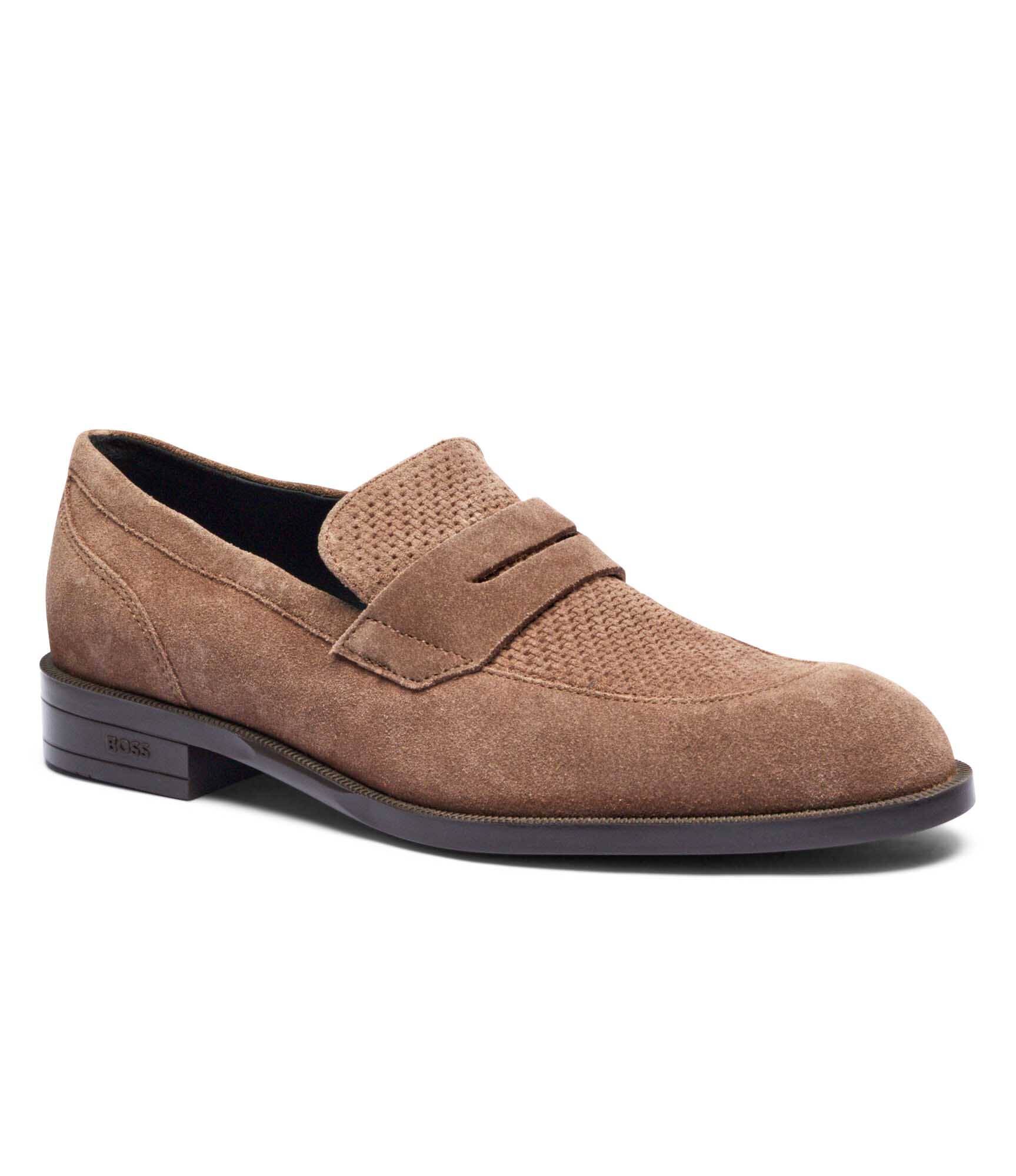 BOSS BLACK Pantofi loafer Tayil | piele întoarsă