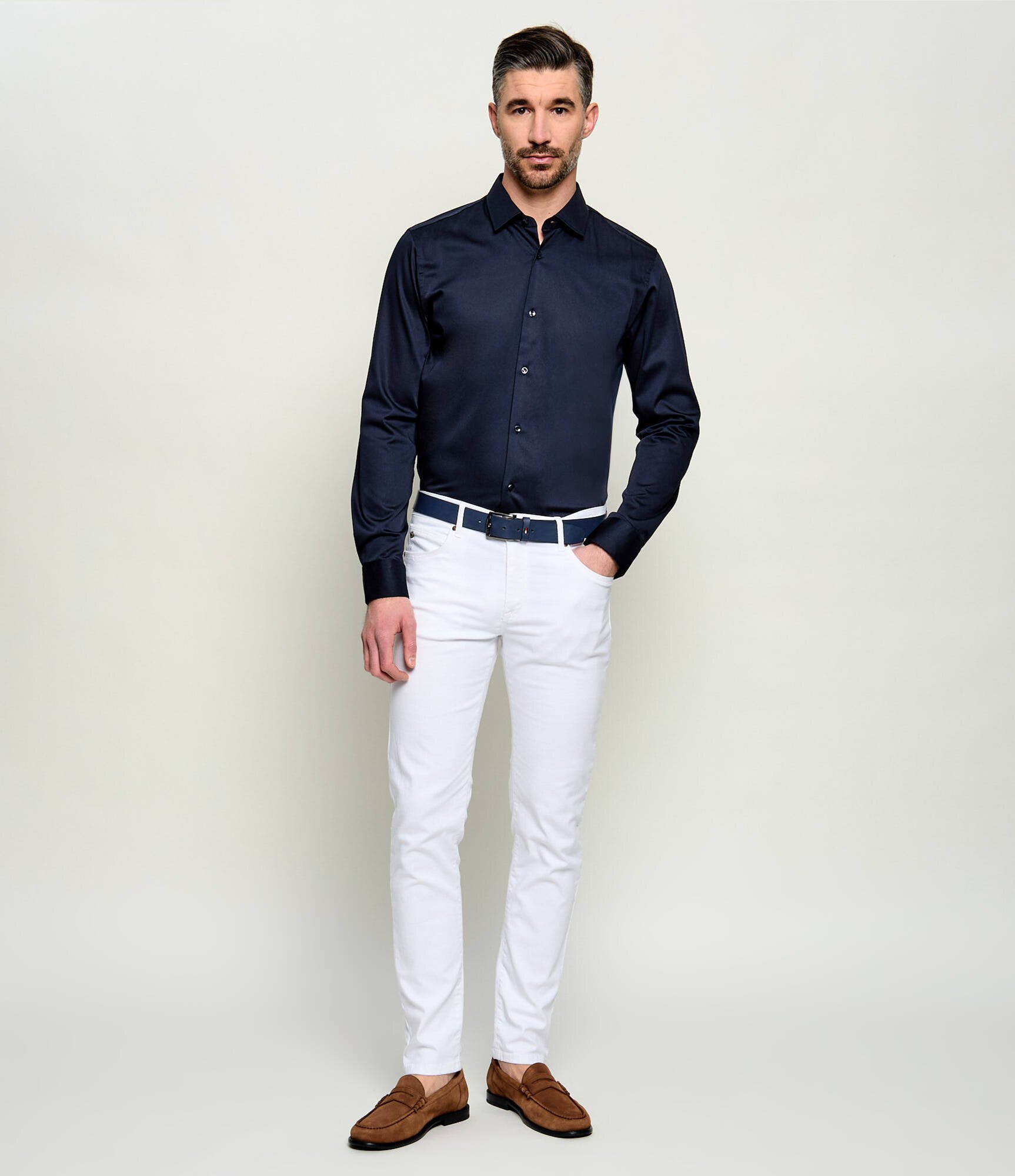 BOSS BLACK Pantofi loafer Tevan_Mocc_sd | piele întoarsă