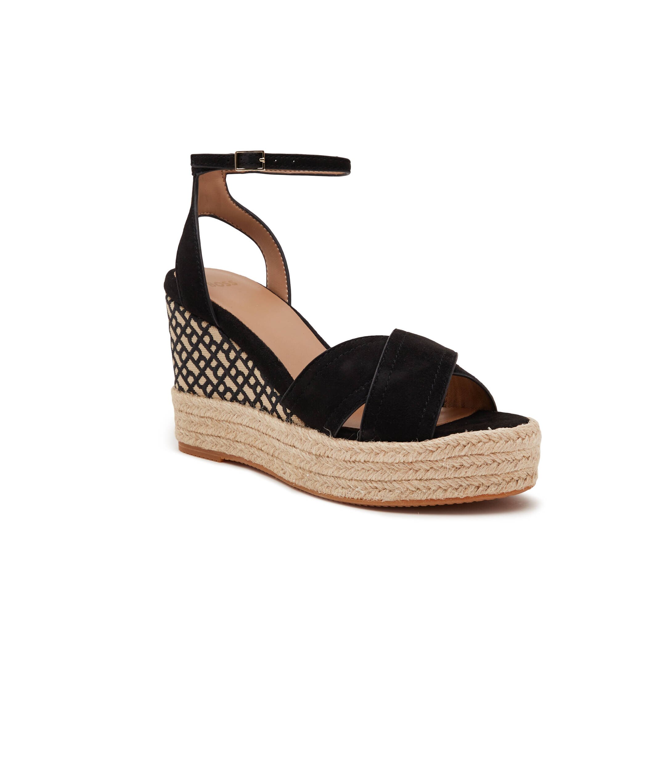 BOSS BLACK Platforme Madeira | piele întoarsă