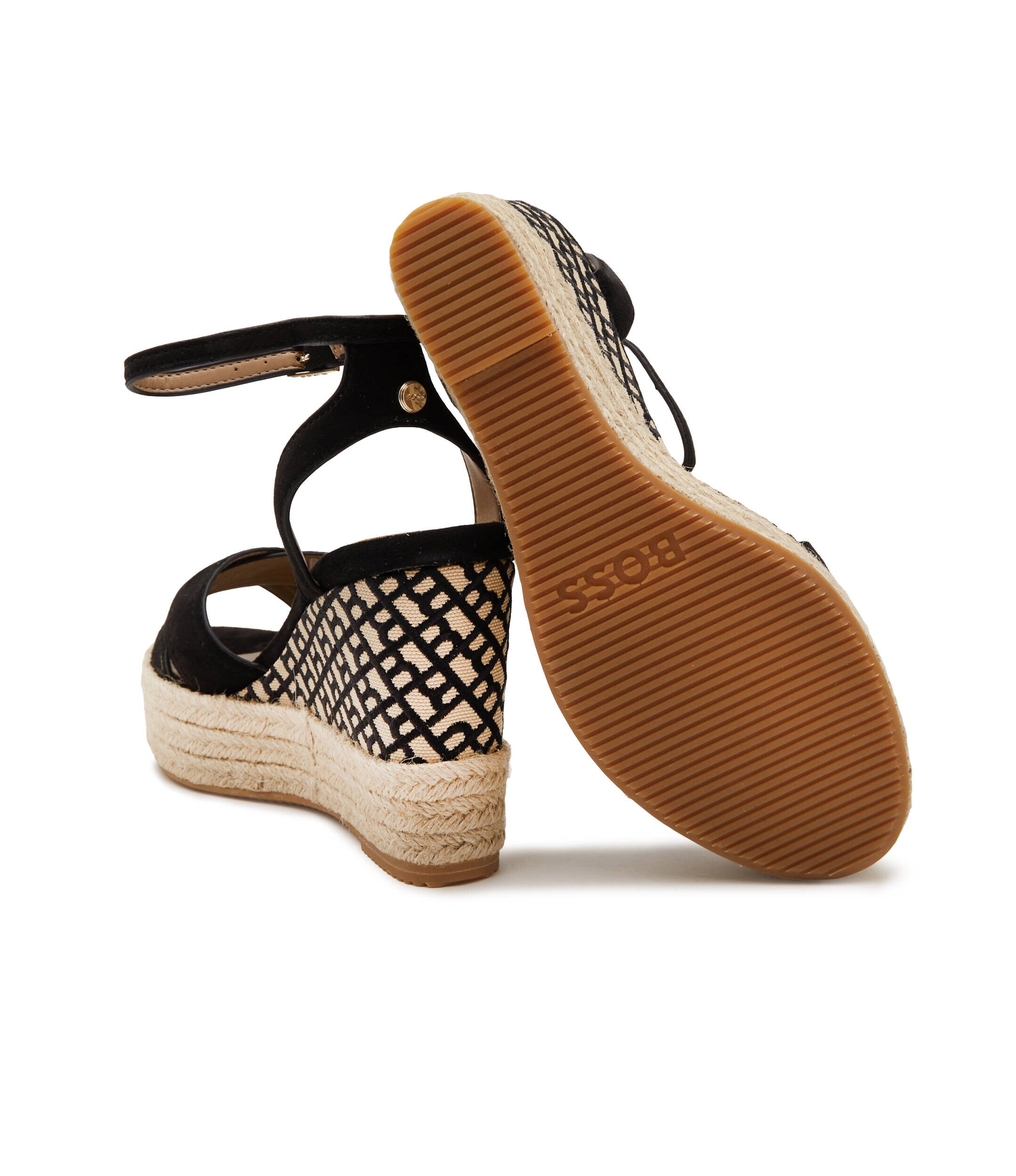 BOSS BLACK Platforme Madeira | piele întoarsă