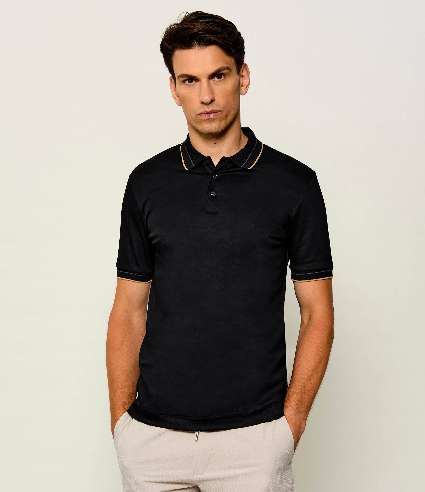BOSS BLACK Polo H-Phillipson 195 | Slim Fit | mercerizat