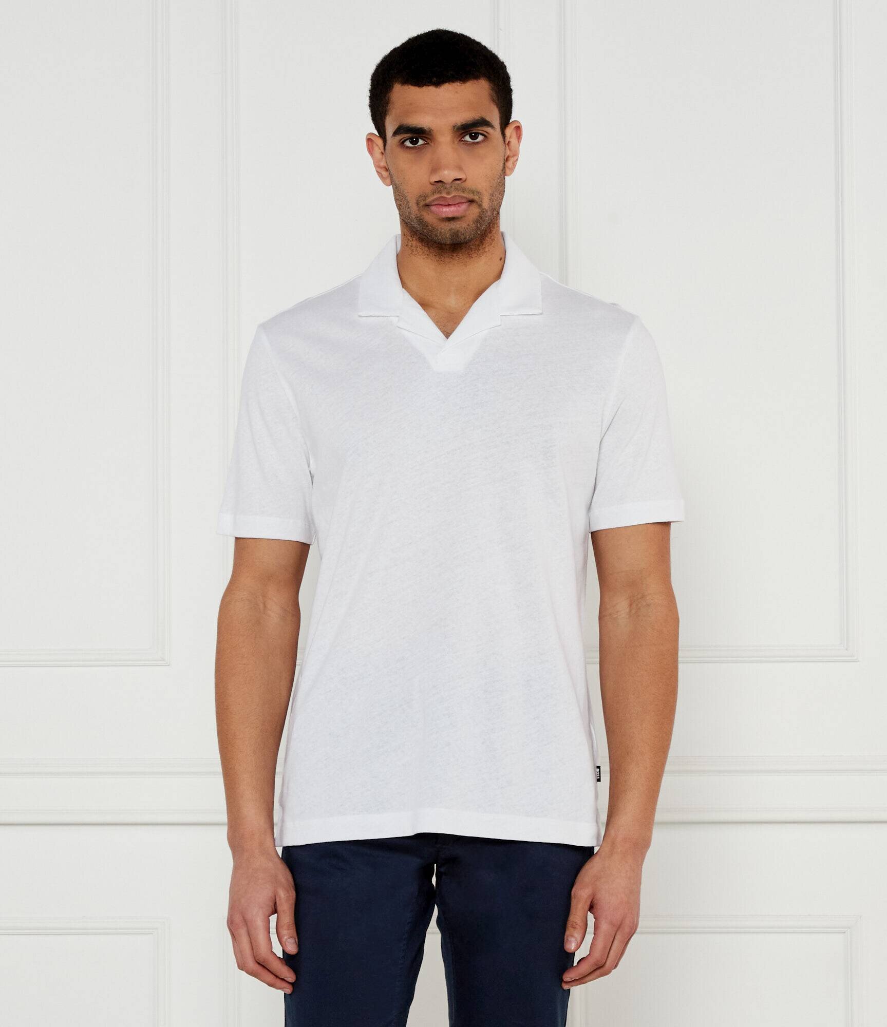 BOSS BLACK Polo H-Ponti 28 | Regular Fit | cu adaos de in