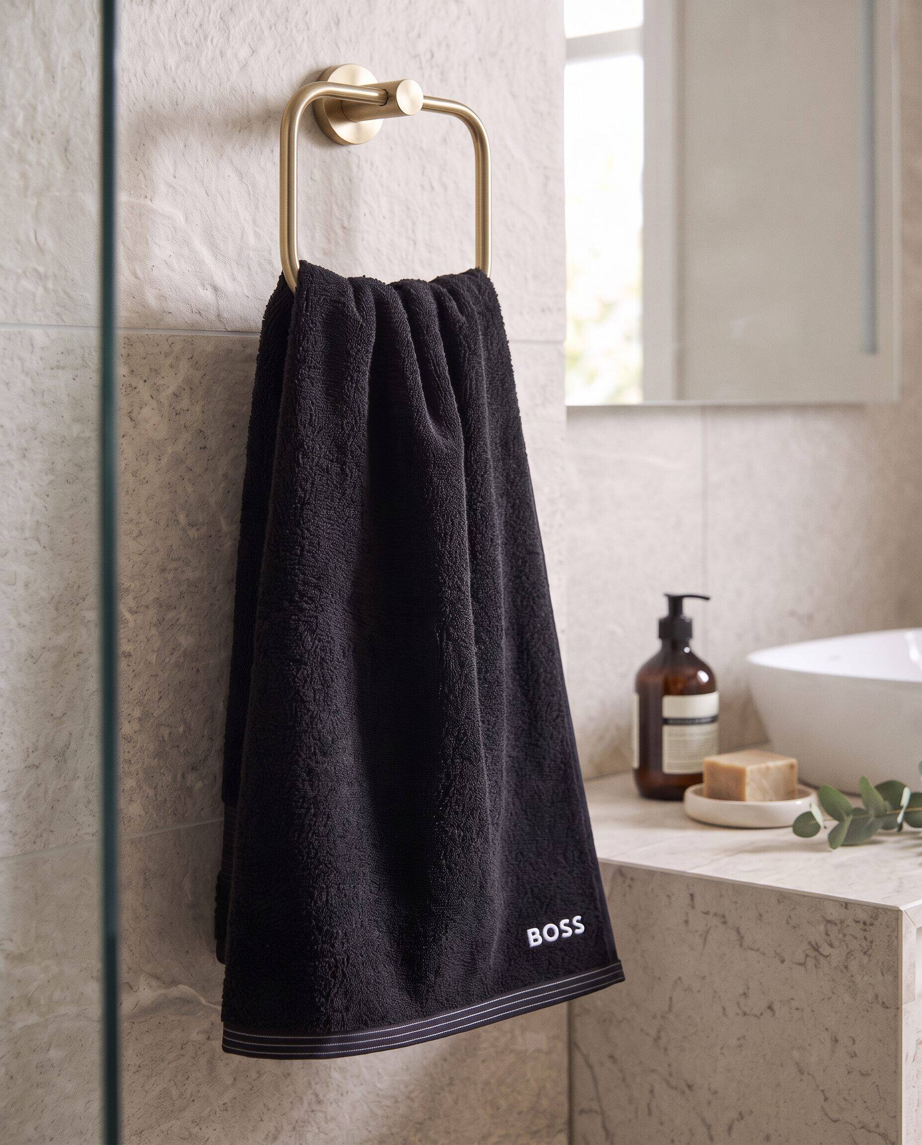 BOSS BLACK Prosop de mâini Edge | 50 x 100 cm