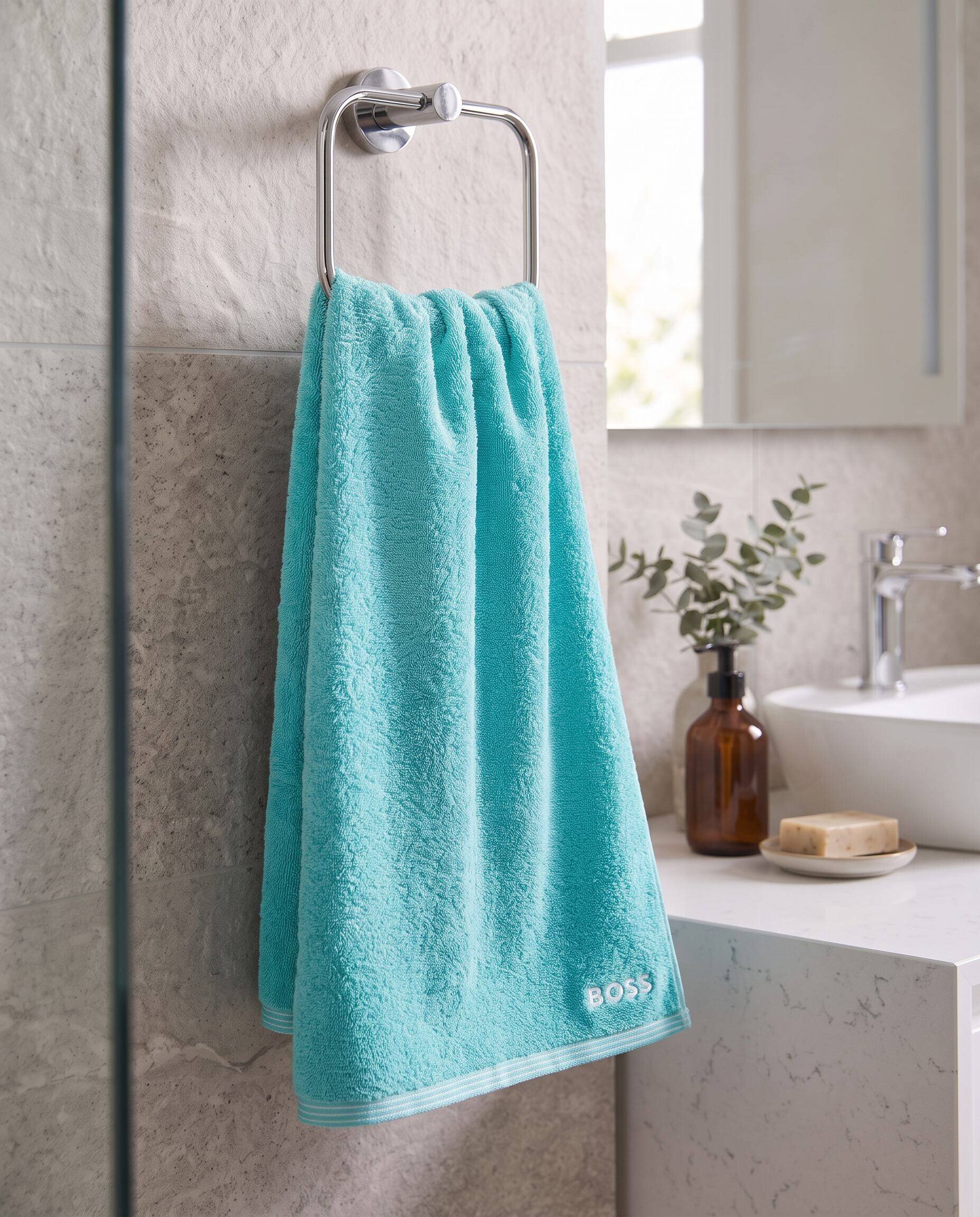 BOSS BLACK Prosop de mâini Edge | 50 x 100 cm