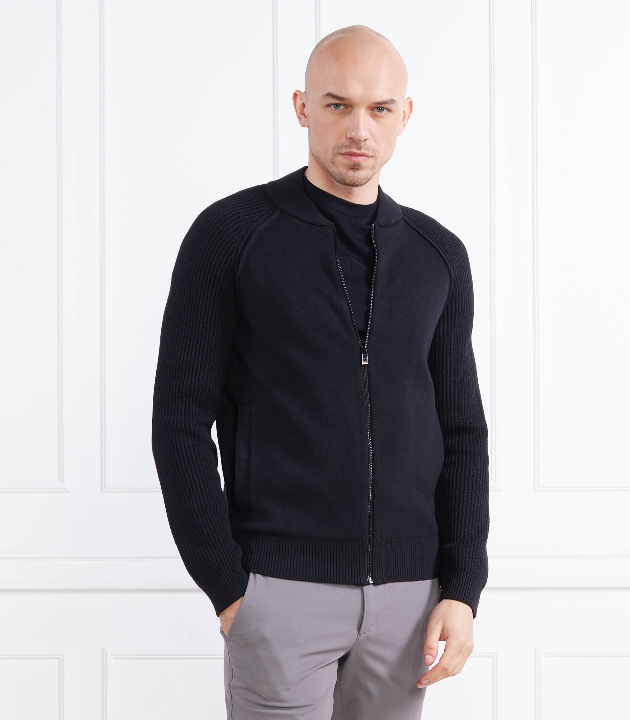 BOSS BLACK Pulover Grissino | Regular Fit cu adaos de lână