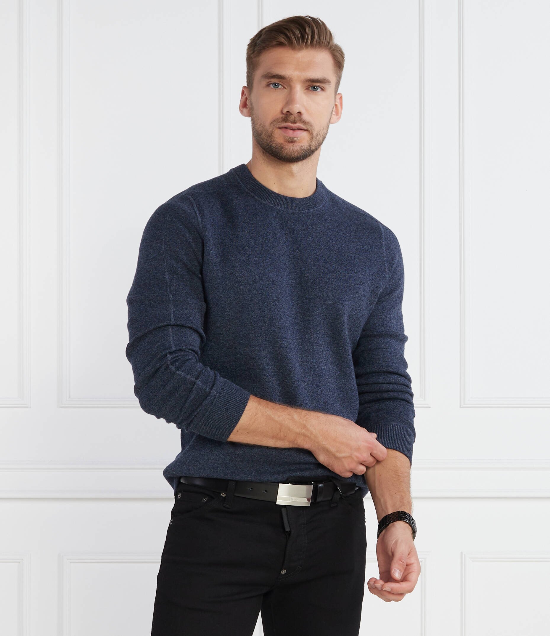 BOSS BLACK Pulover Onore | Regular Fit cu adaos de lână
