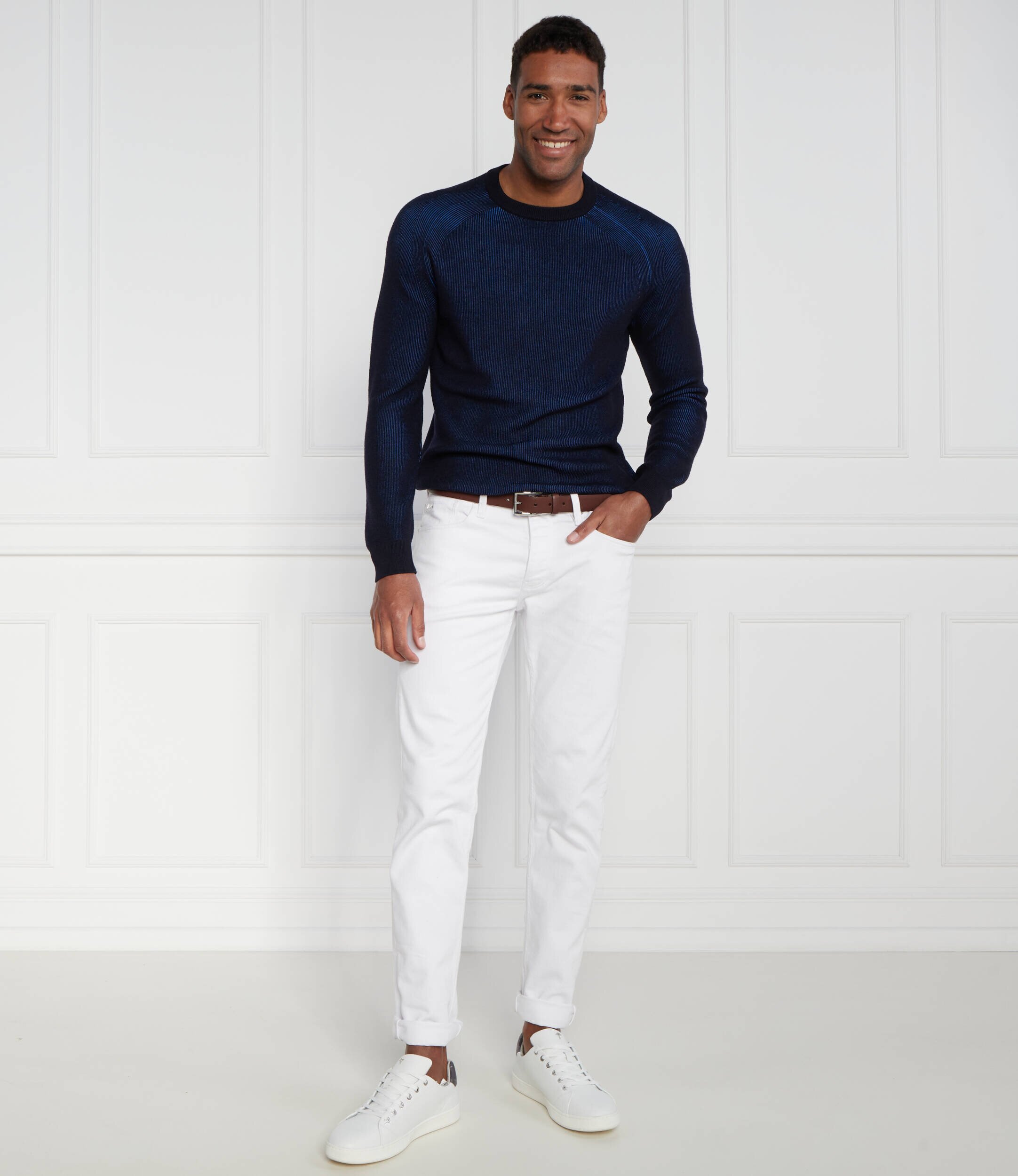 BOSS BLACK Pulover Ossio | Regular Fit cu adaos de lână