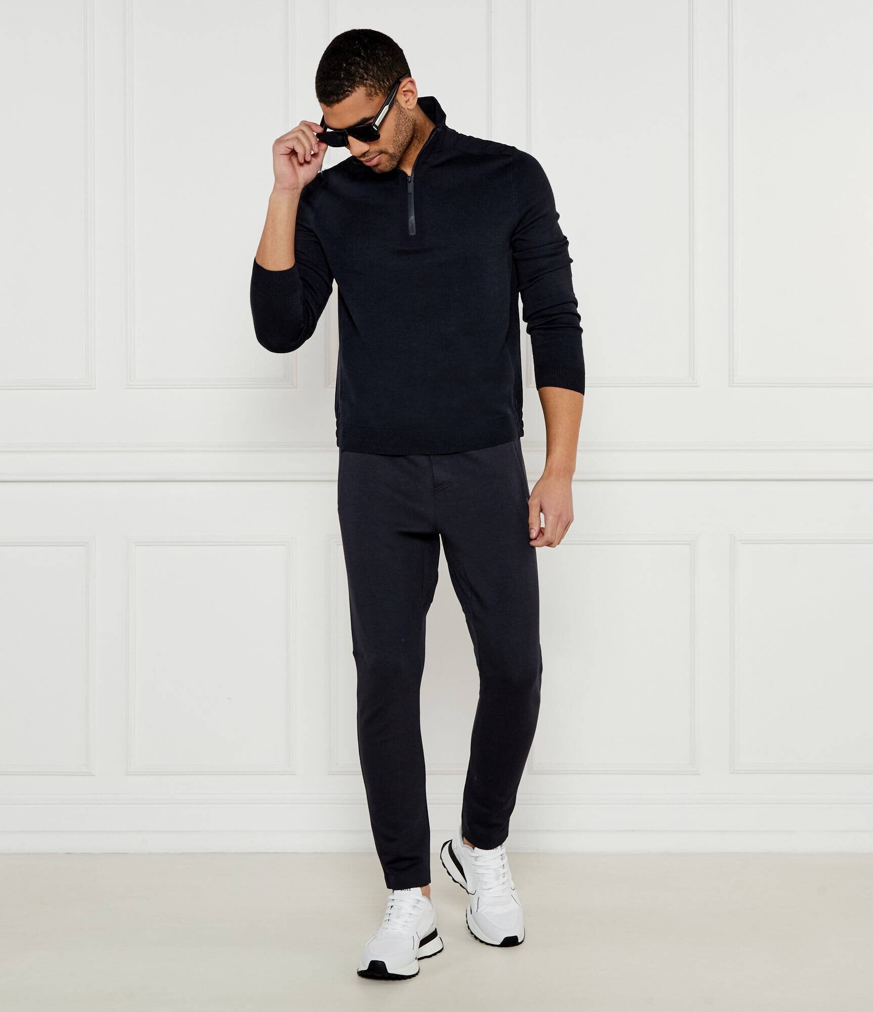 BOSS BLACK Pulover P-Bart | Regular Fit cu adaos de lână