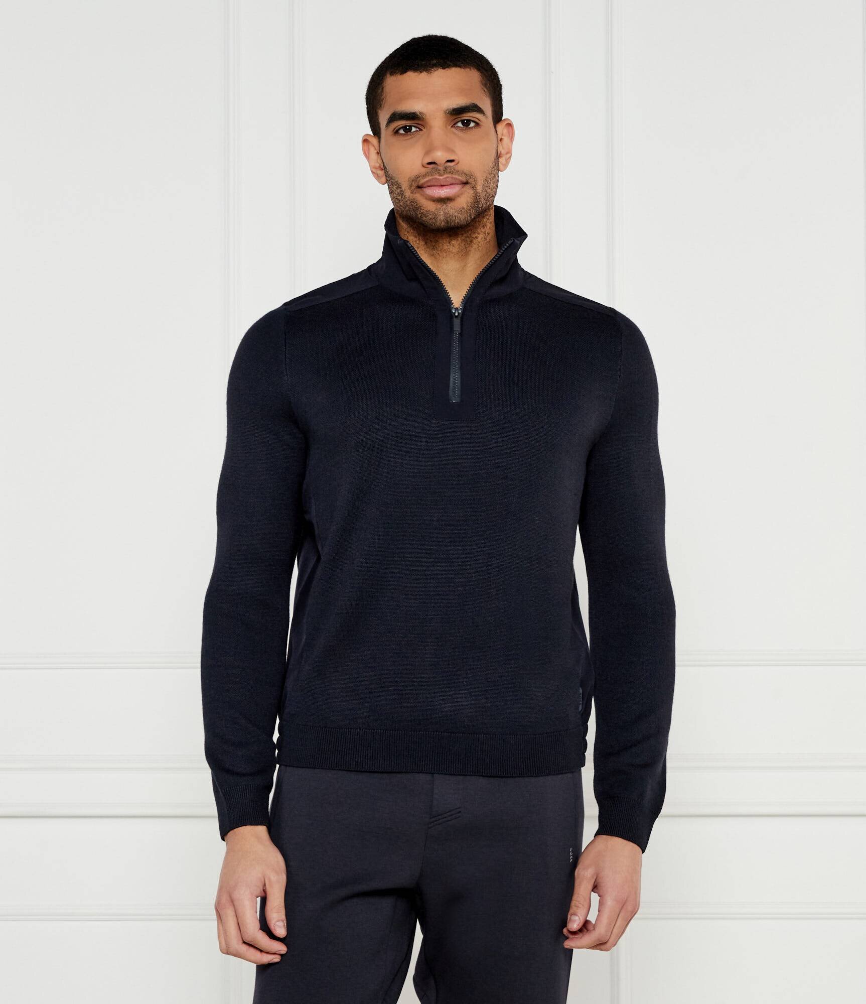 BOSS BLACK Pulover P-Bart | Regular Fit cu adaos de lână