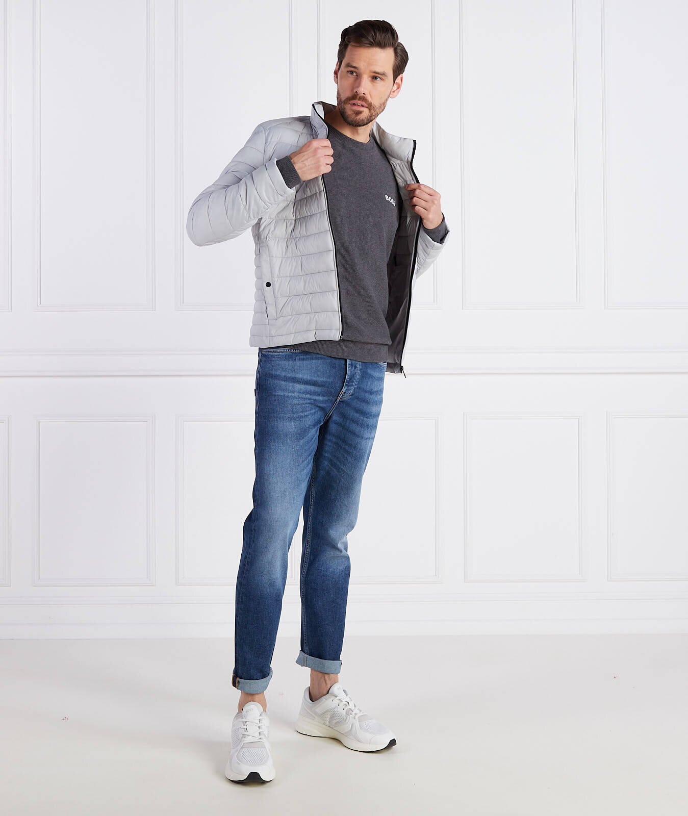 BOSS BLACK Pulover Structure Sweatshirt | Regular Fit