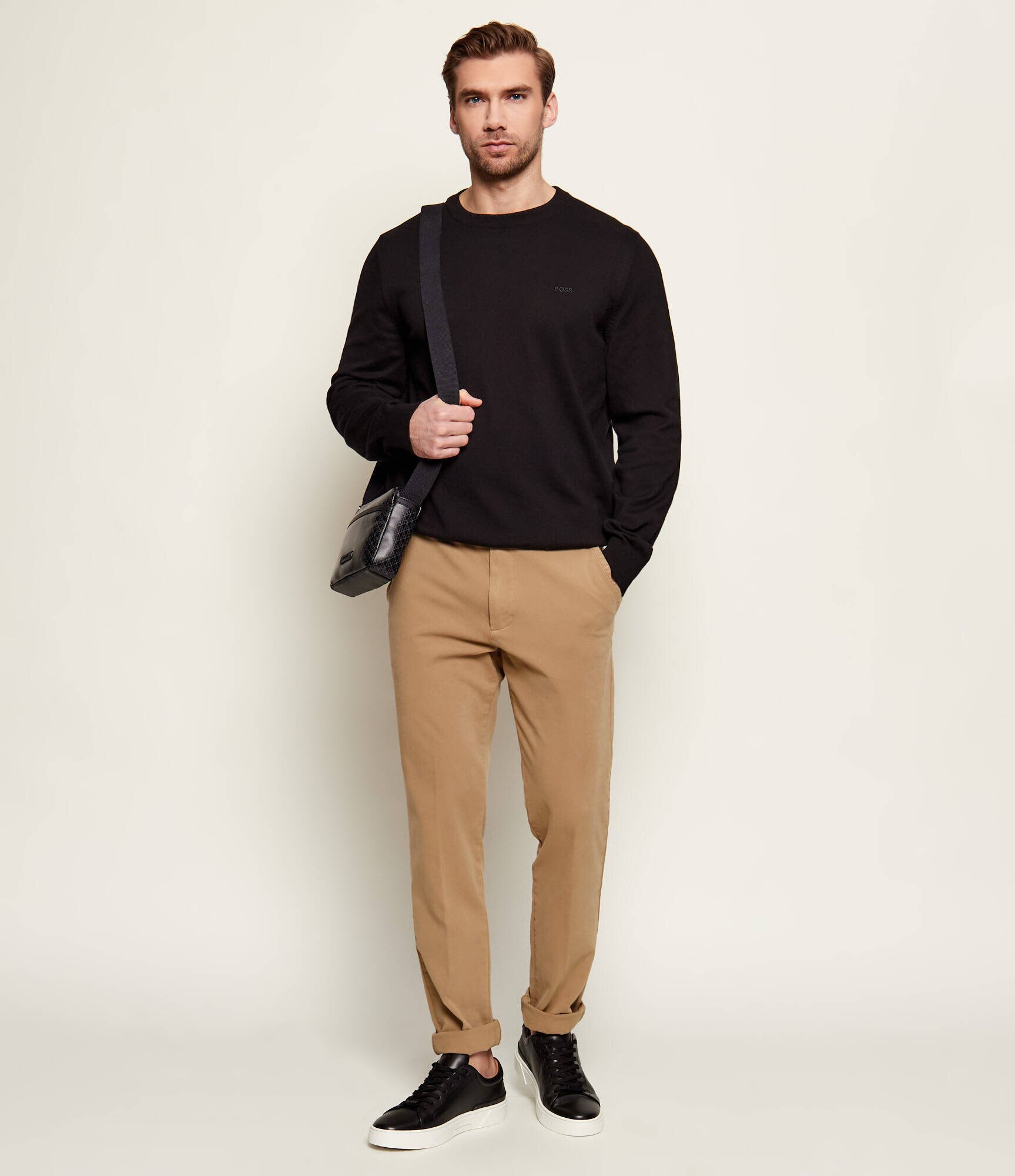 BOSS BLACK Pulover Upacas-L | regular fit