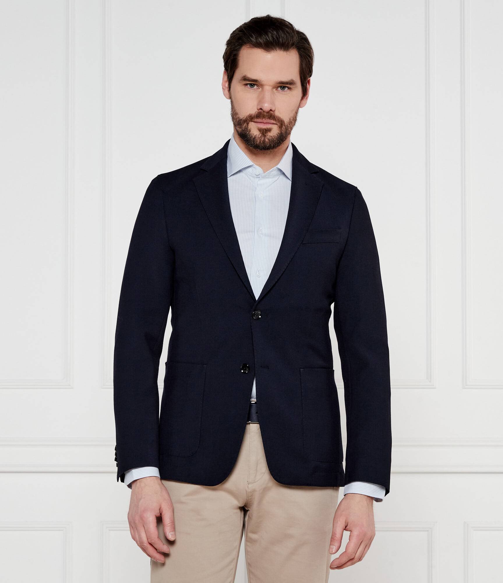BOSS BLACK Sacou C-Hanry-233 | Slim Fit cu adaos de lână