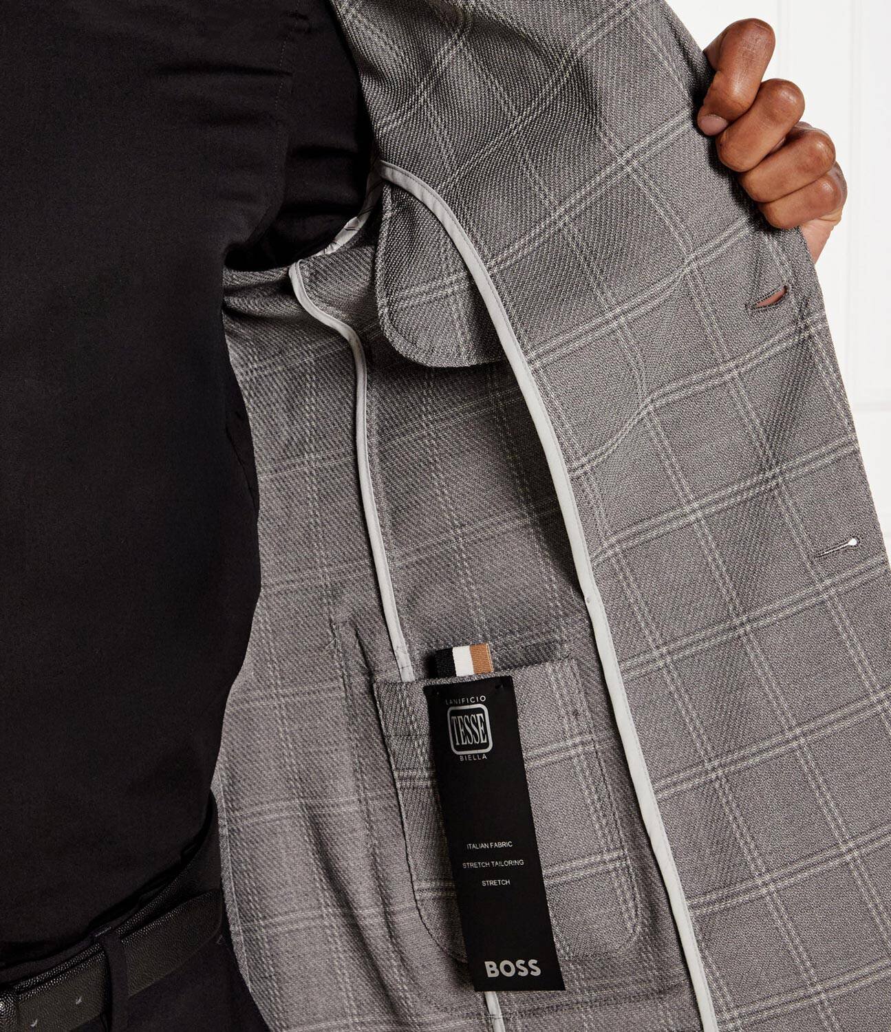 BOSS BLACK Sacou C-Hanry-252 | Slim Fit cu adaos de lână