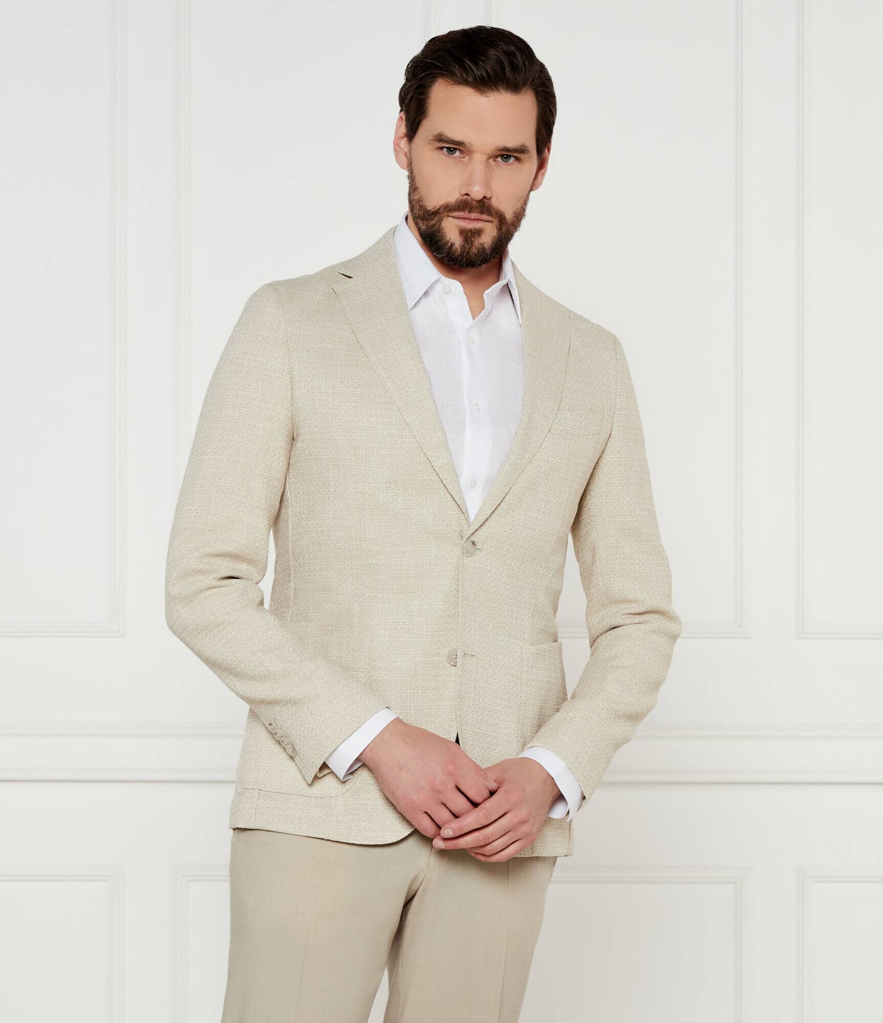 BOSS BLACK Sacou C-Hanry-252 | Slim Fit cu adaos de lână