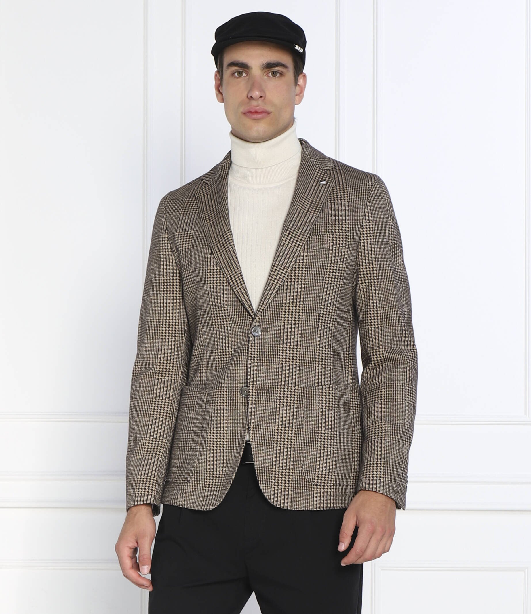 BOSS BLACK Sacou C-Hanry-J-224 | Slim Fit cu adaos de lână