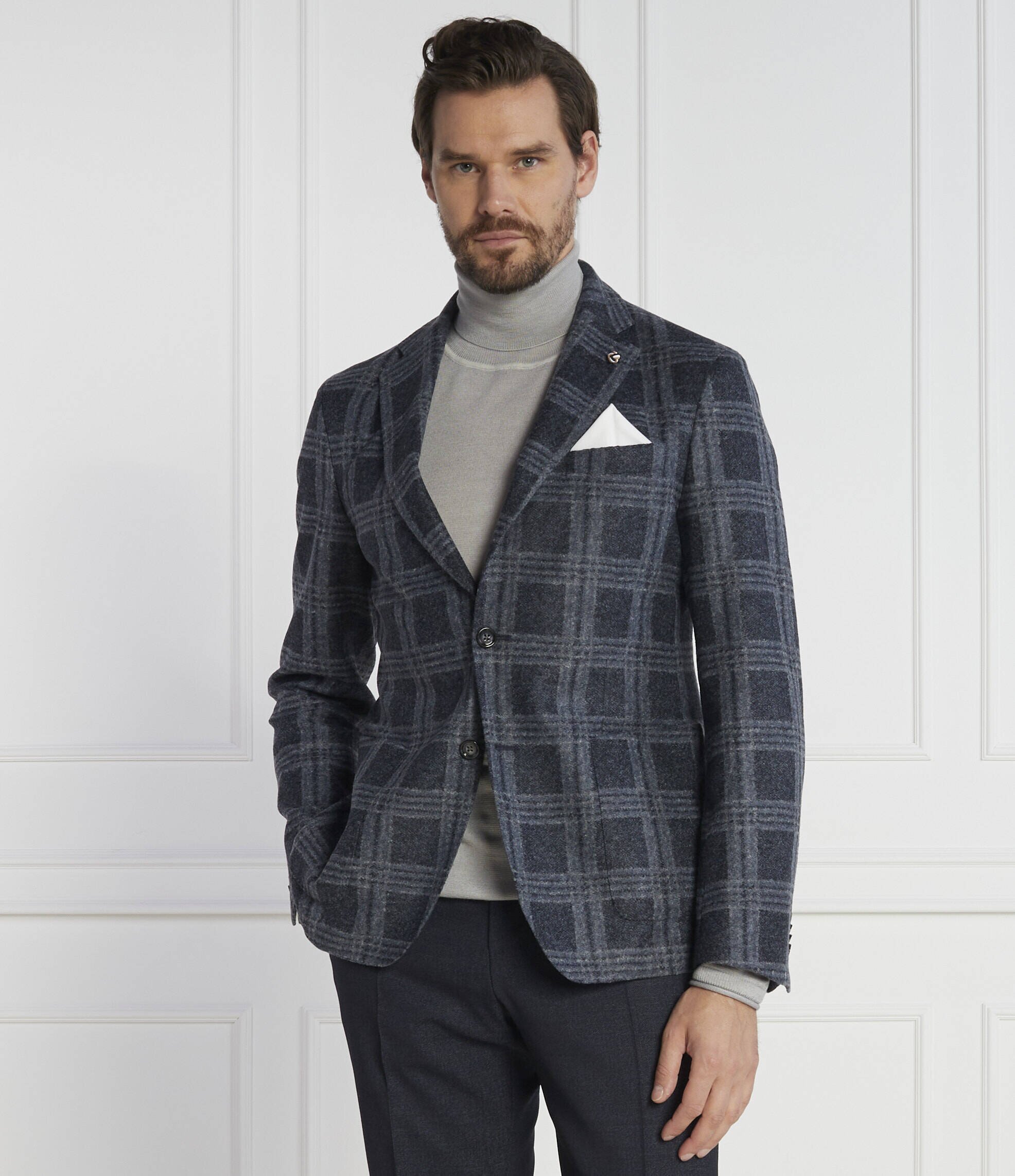 BOSS BLACK Sacou C-Hanry-J-233 | Slim Fit cu adaos de lână
