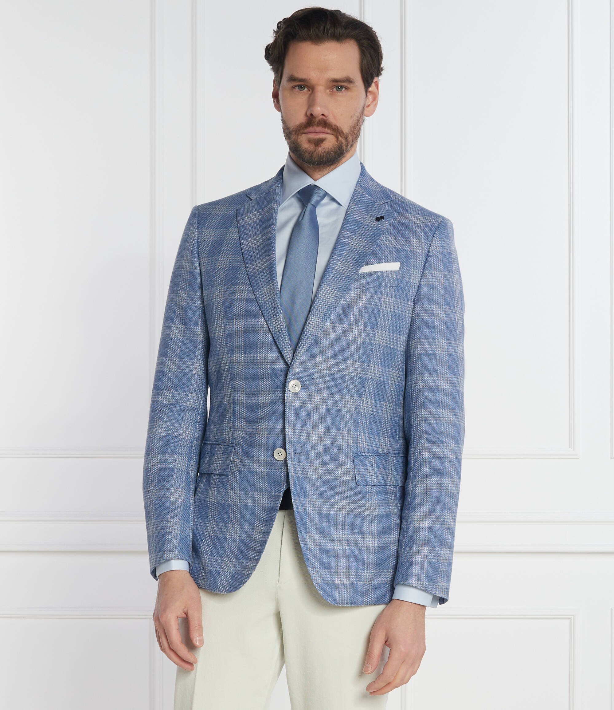 BOSS BLACK Sacou H-Hutson-233 | Slim Fit cu adaos de lână