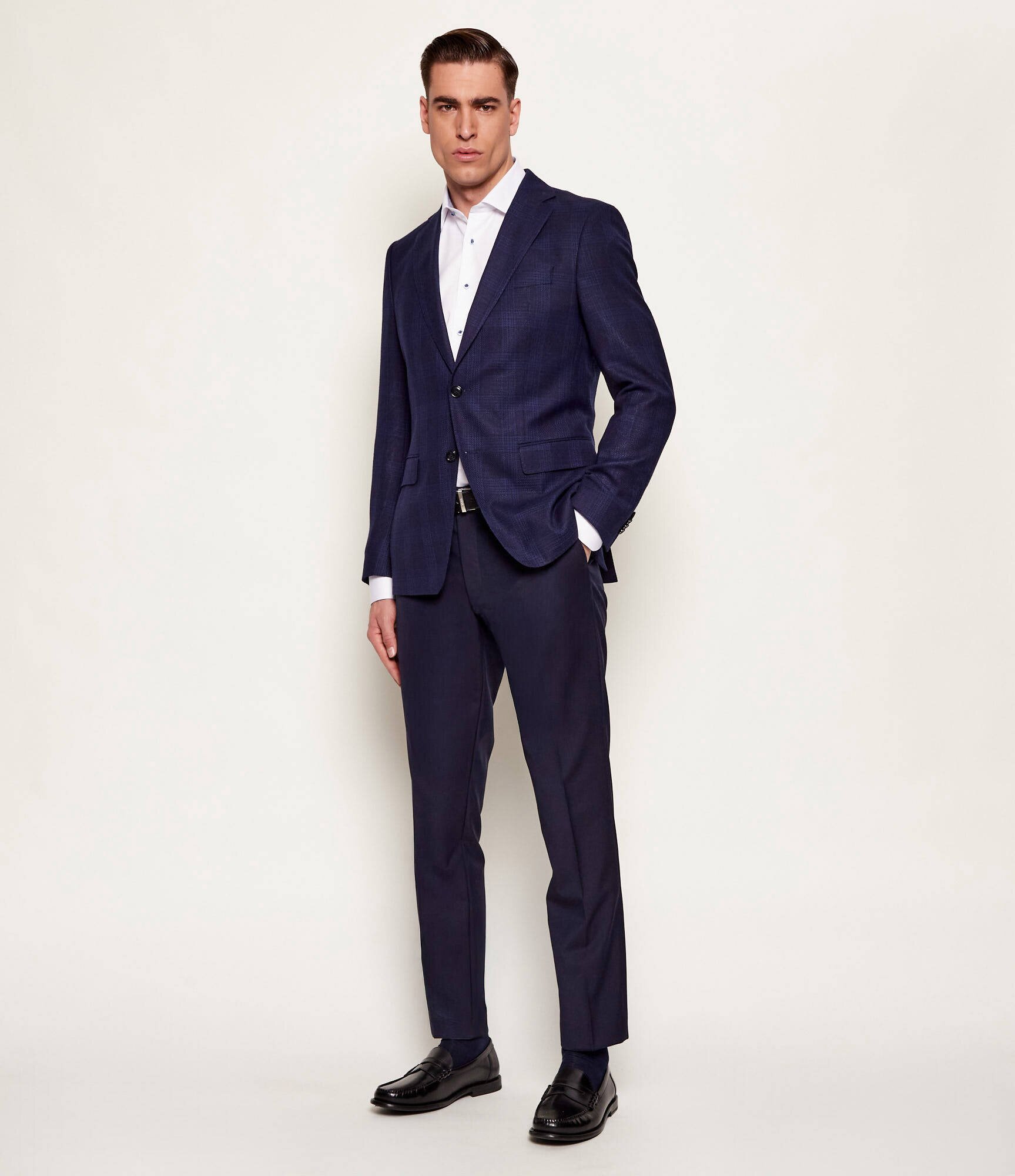 BOSS BLACK Sacou H-Hutson-251 | Slim Fit cu adaos de lână