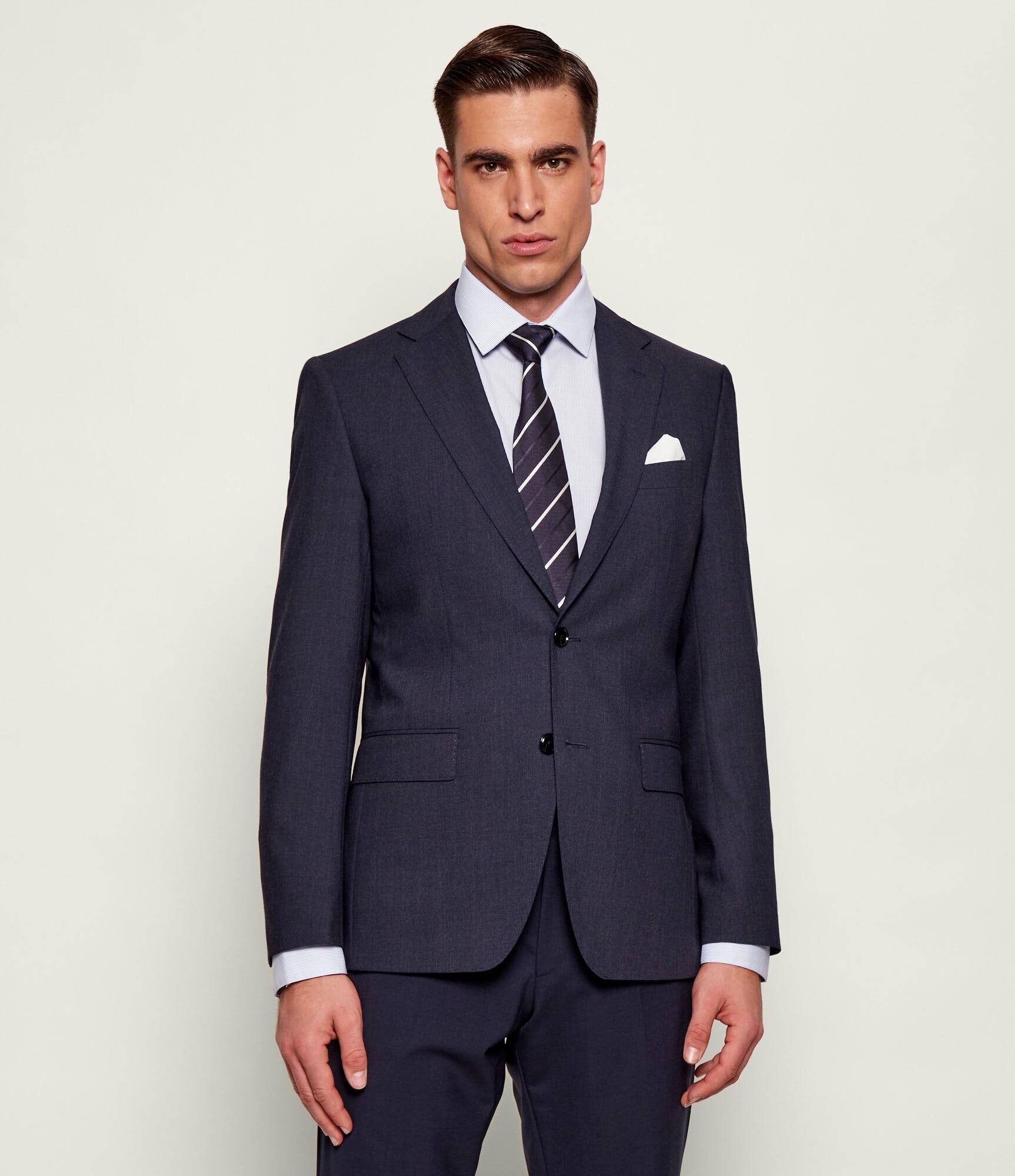 BOSS BLACK Sacou H-Hutson-251 | Slim Fit cu adaos de lână