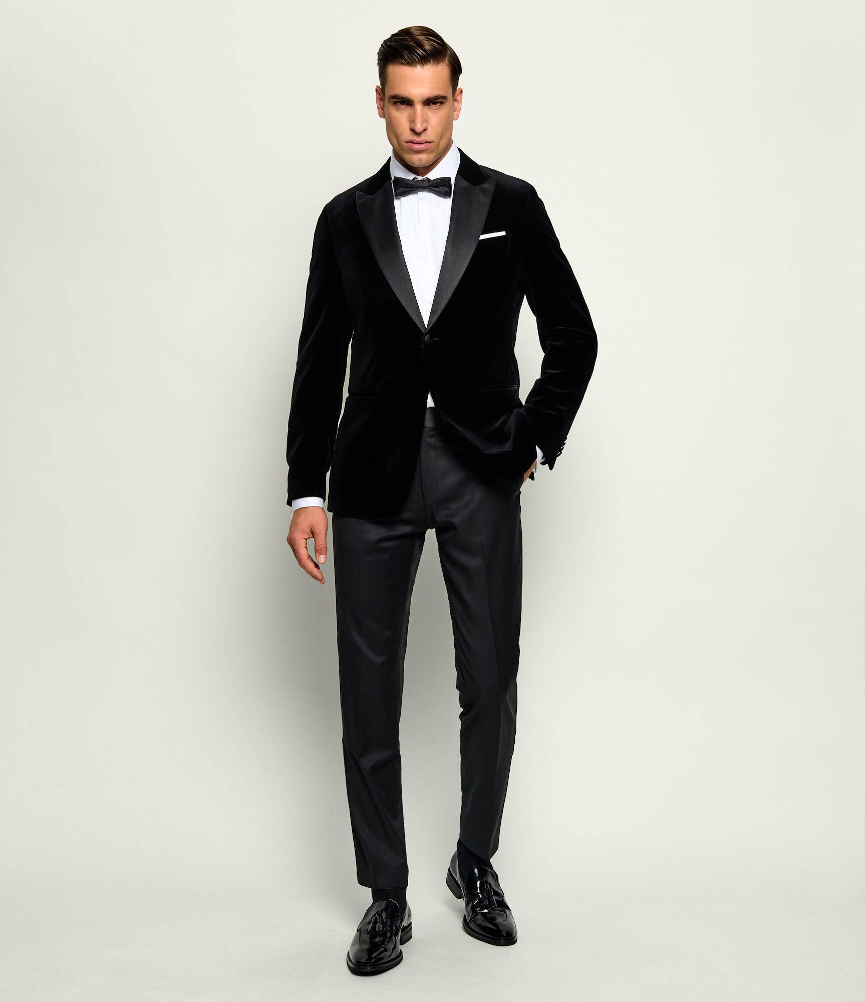 BOSS BLACK Sacou H-Hutson-Tux-Pk-264 | Slim Fit cu adaos de mătase
