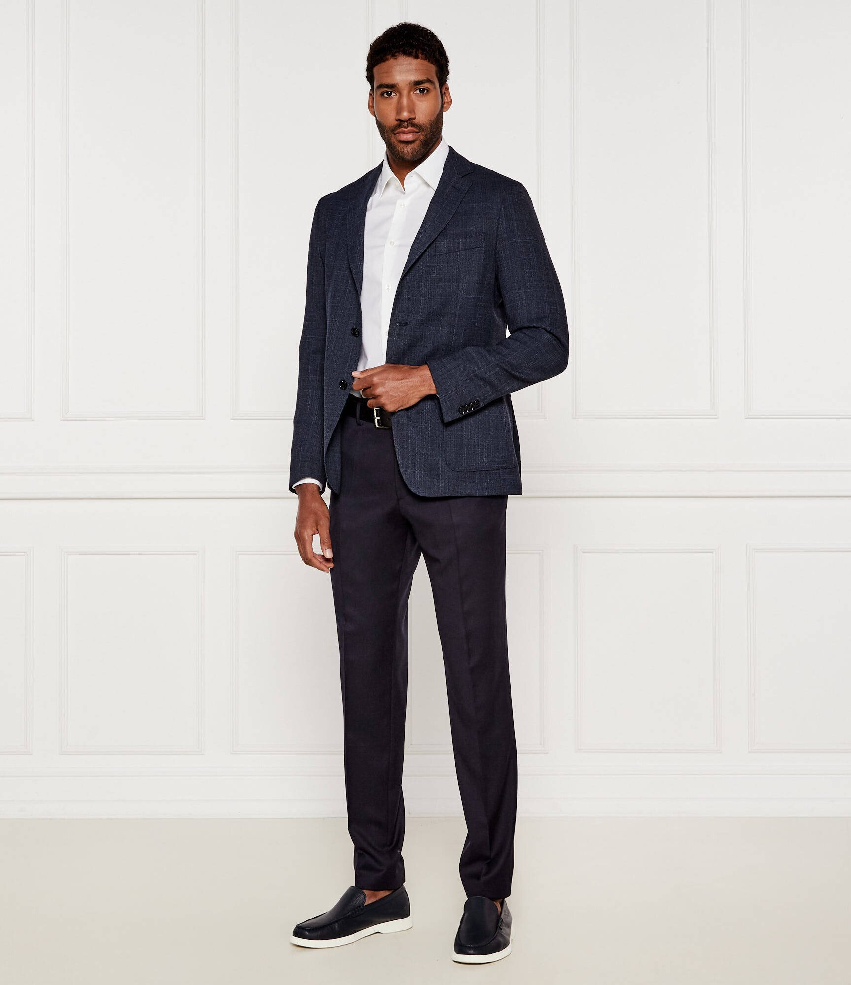 BOSS BLACK Sacou Hanry | Slim Fit cu adaos de lână