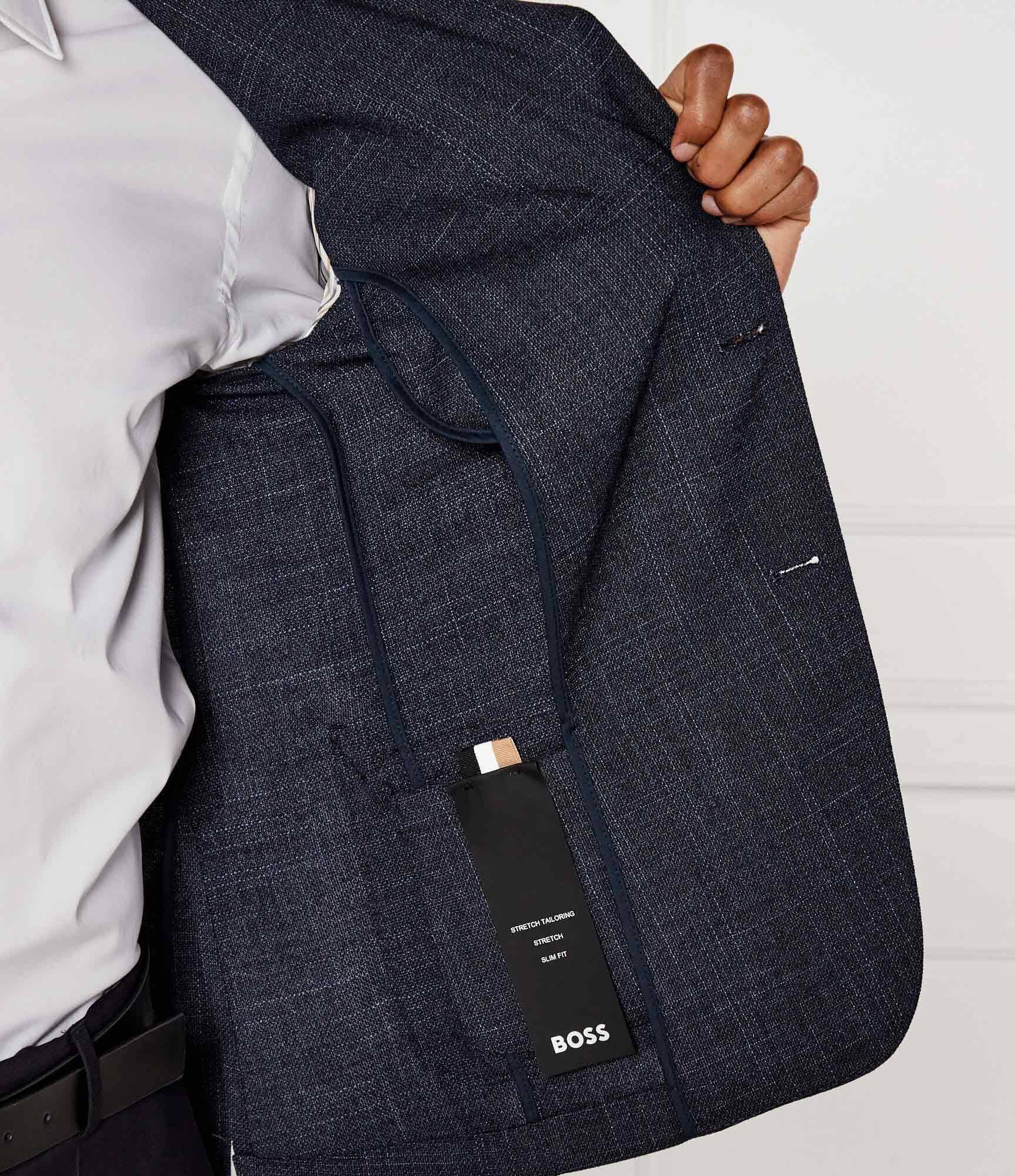 BOSS BLACK Sacou Hanry | Slim Fit cu adaos de lână
