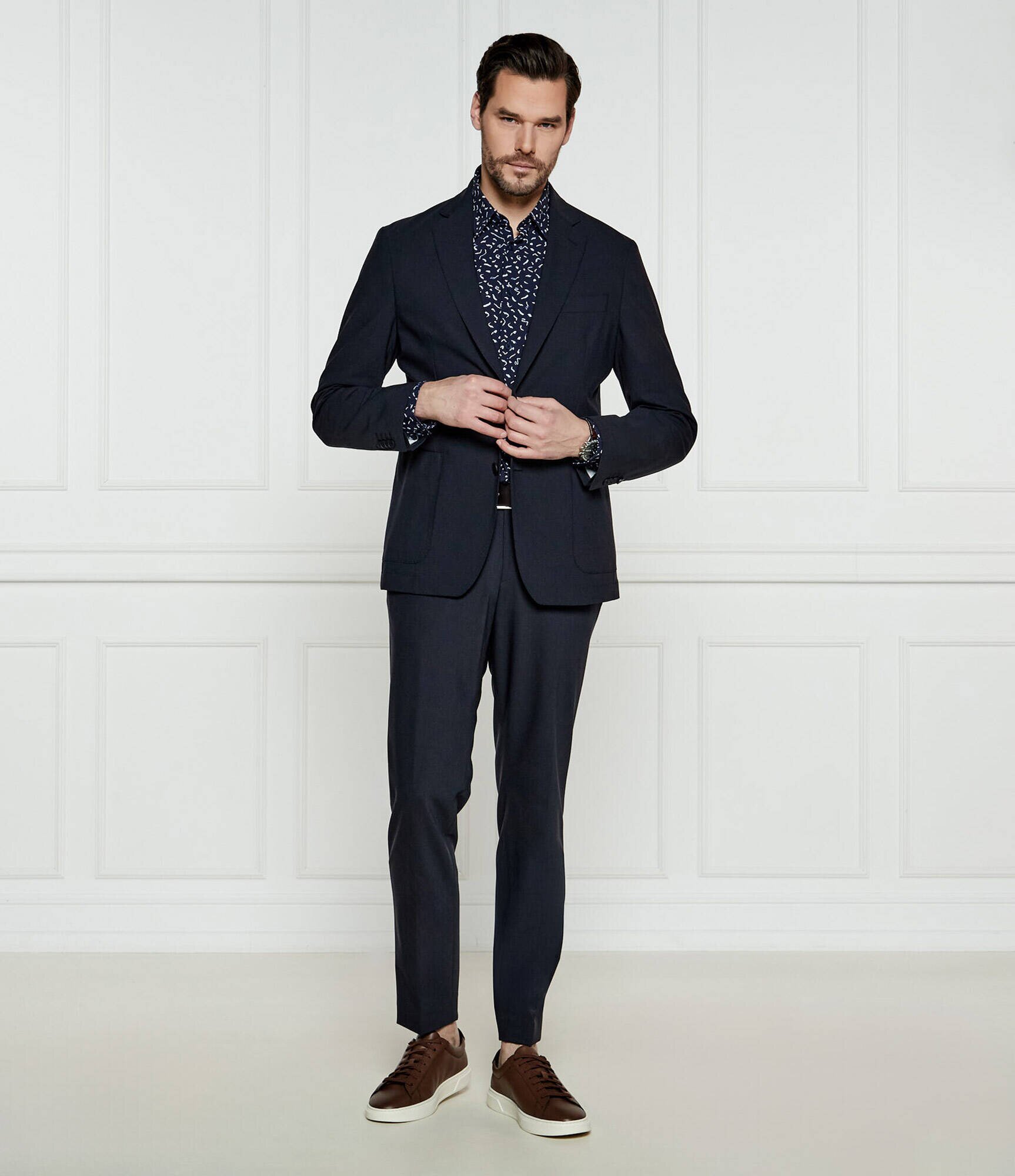 BOSS BLACK Sacou P-Hanry-244 | Slim Fit cu adaos de lână