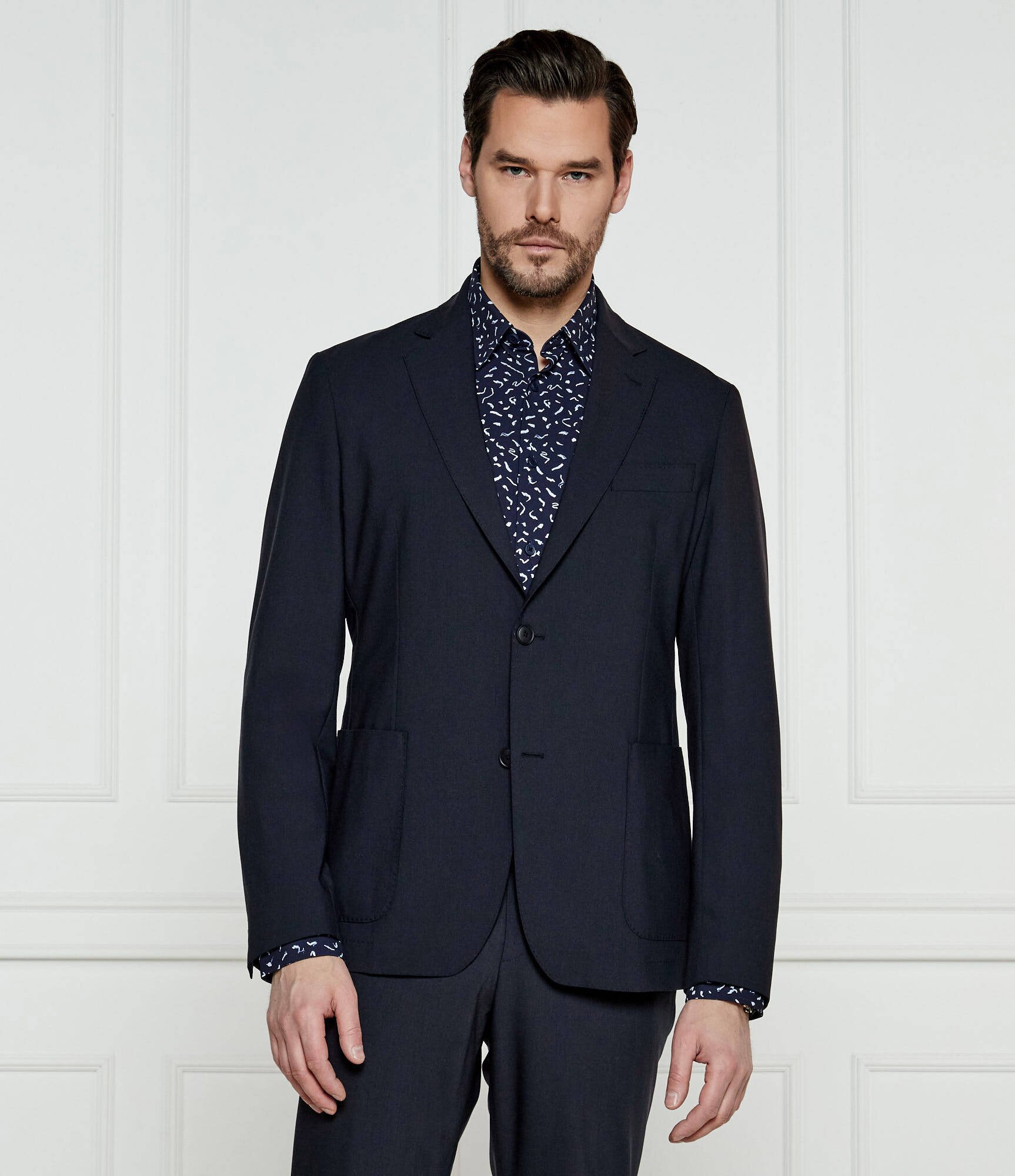 BOSS BLACK Sacou P-Hanry-244 | Slim Fit cu adaos de lână