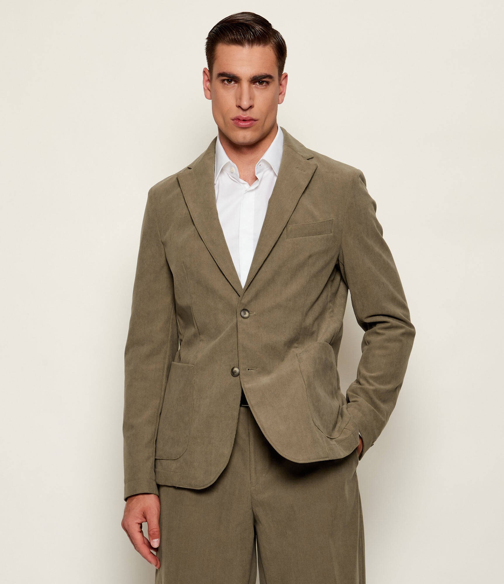 BOSS BLACK Sacou P-Hanry-WG-252F | Slim Fit | catifea reiată