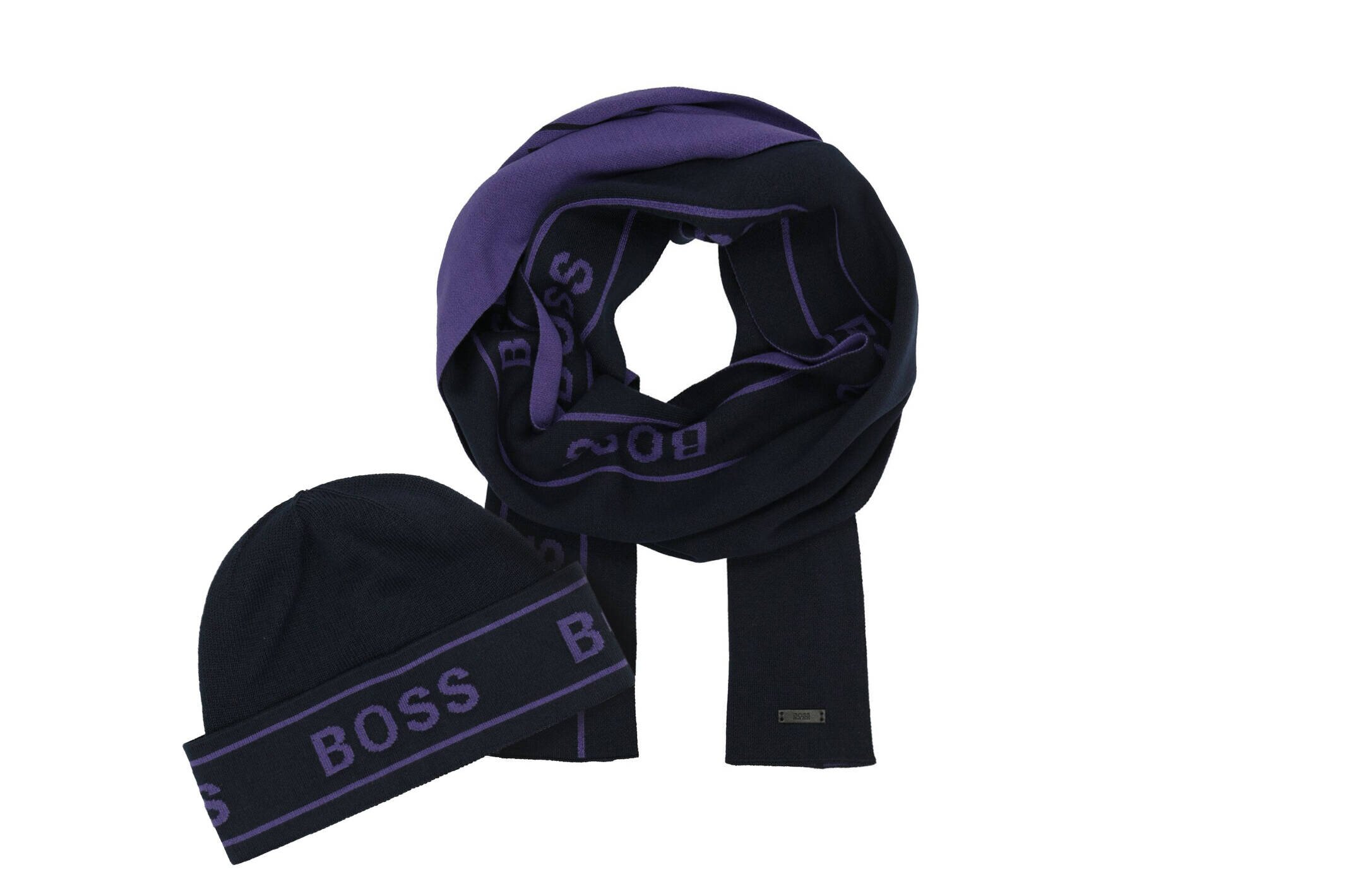 BOSS BLACK Șal + căciulă Ulfino
